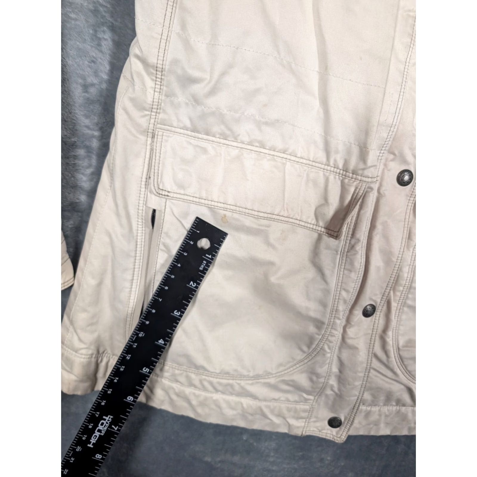 Bones Kuhl Women's Lena Jacket Cotton Blend Insulated Zip Mid-Length White Small Regular Womens Bodice Accent Logo Zipper Jacket/Coat" Size S / US 4 / IT 40 - 3 Thumbnail