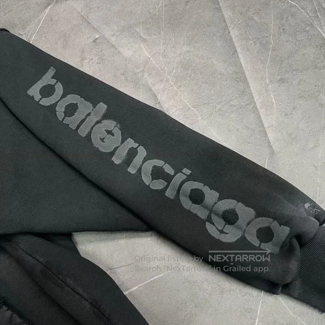 Balenciaga Balenciaga Paint Splatter Distressed Hoodie. Size US M / EU 48-50 / 2 - 6 Thumbnail