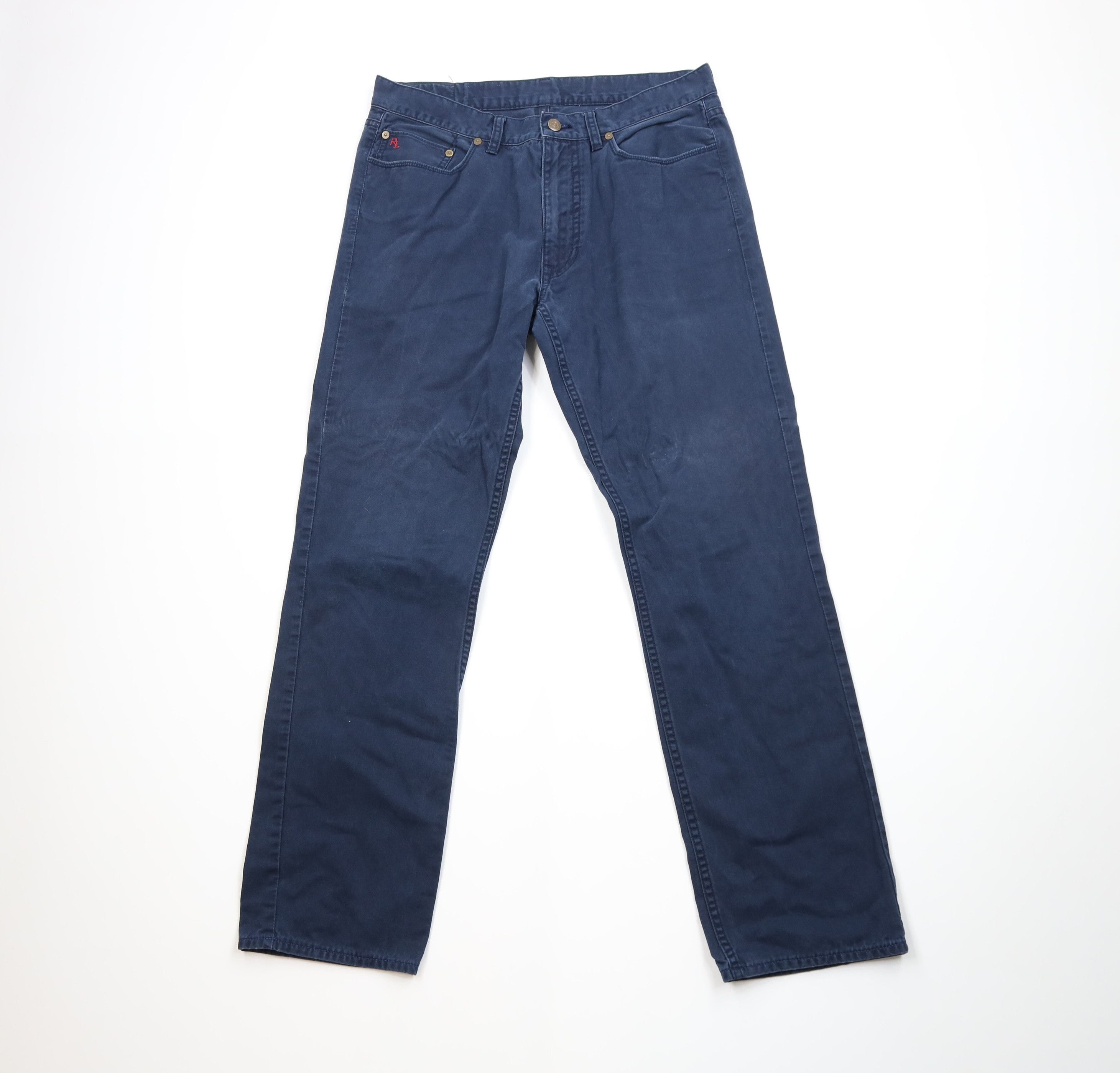 Ralph Lauren Vintage Y2K Ralph Lauren Twill Chino Pants Trousers Blue Size US 34 / EU 50 - 1 Thumbnail