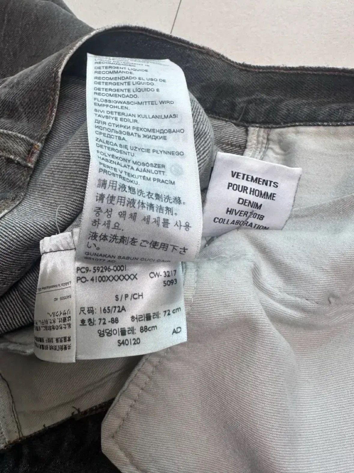 Levi's × Vetements Vetements X Levi's Back Logo Black Denim Pants Size US 30 / EU 46 - 6 Thumbnail