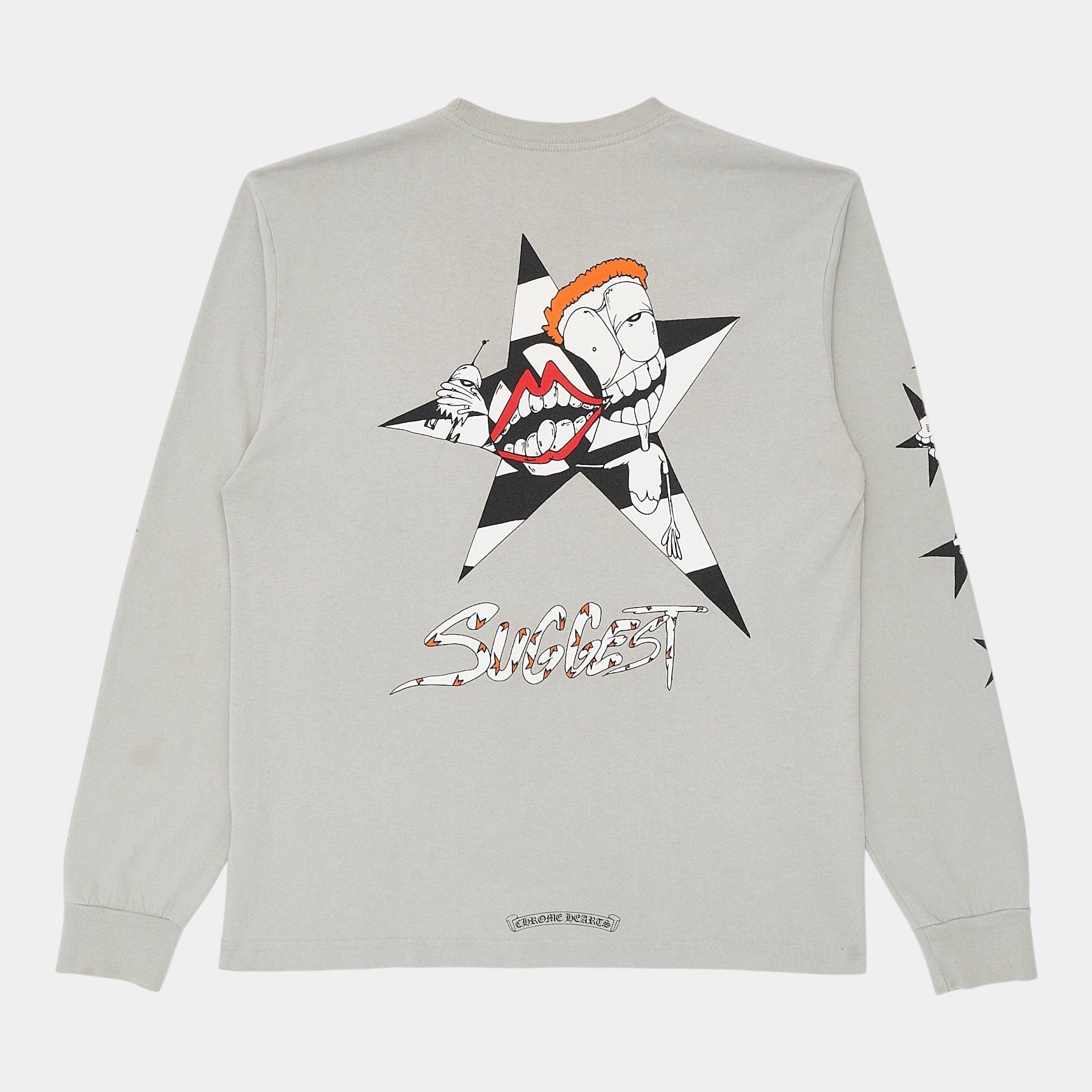 コラボ◆Chrome Hearts x Matty Boy サジェスト Tシャツ グレー クロムハーツ マッティボーイ サジェスト スペース Tシャツ