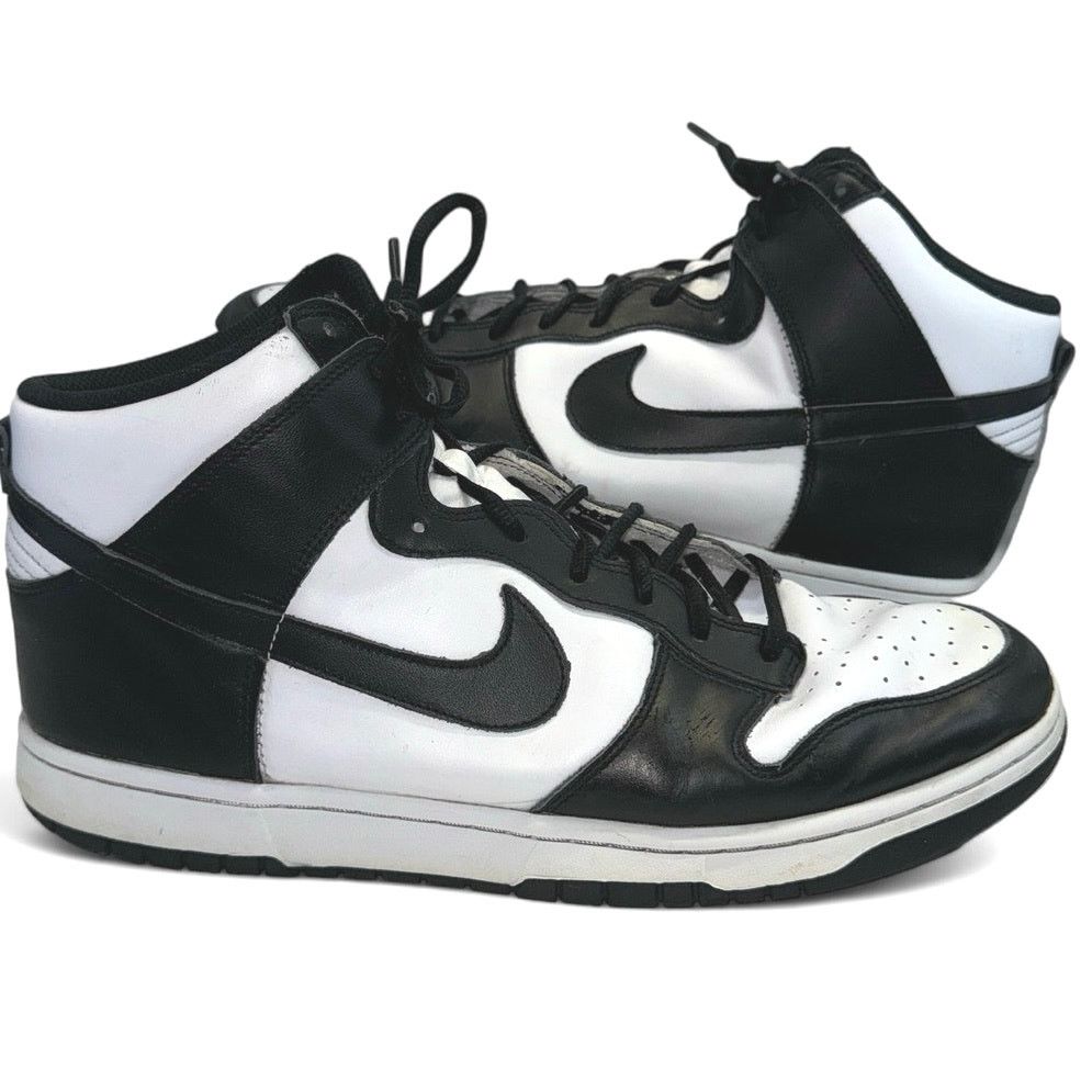 Nike Nike “Panda” Black White Leather Basketball Shoes men sz 13 Size US 13 / EU 46 - 2 Thumbnail