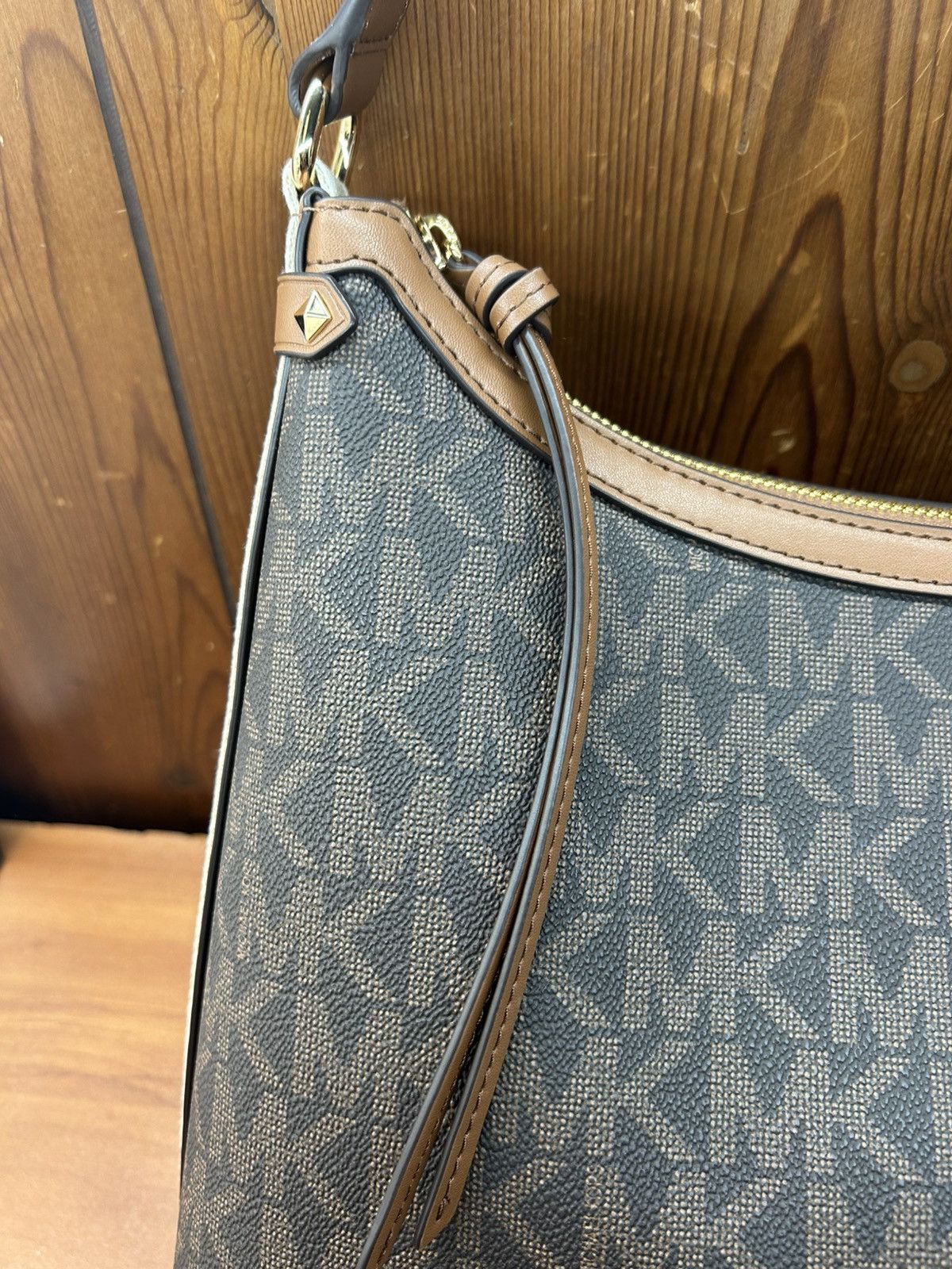 Michael Kors Michael Kors Maeve Logo Large Brown Hobo Tote Shoulder Bag Size ONE SIZE - 11 Thumbnail