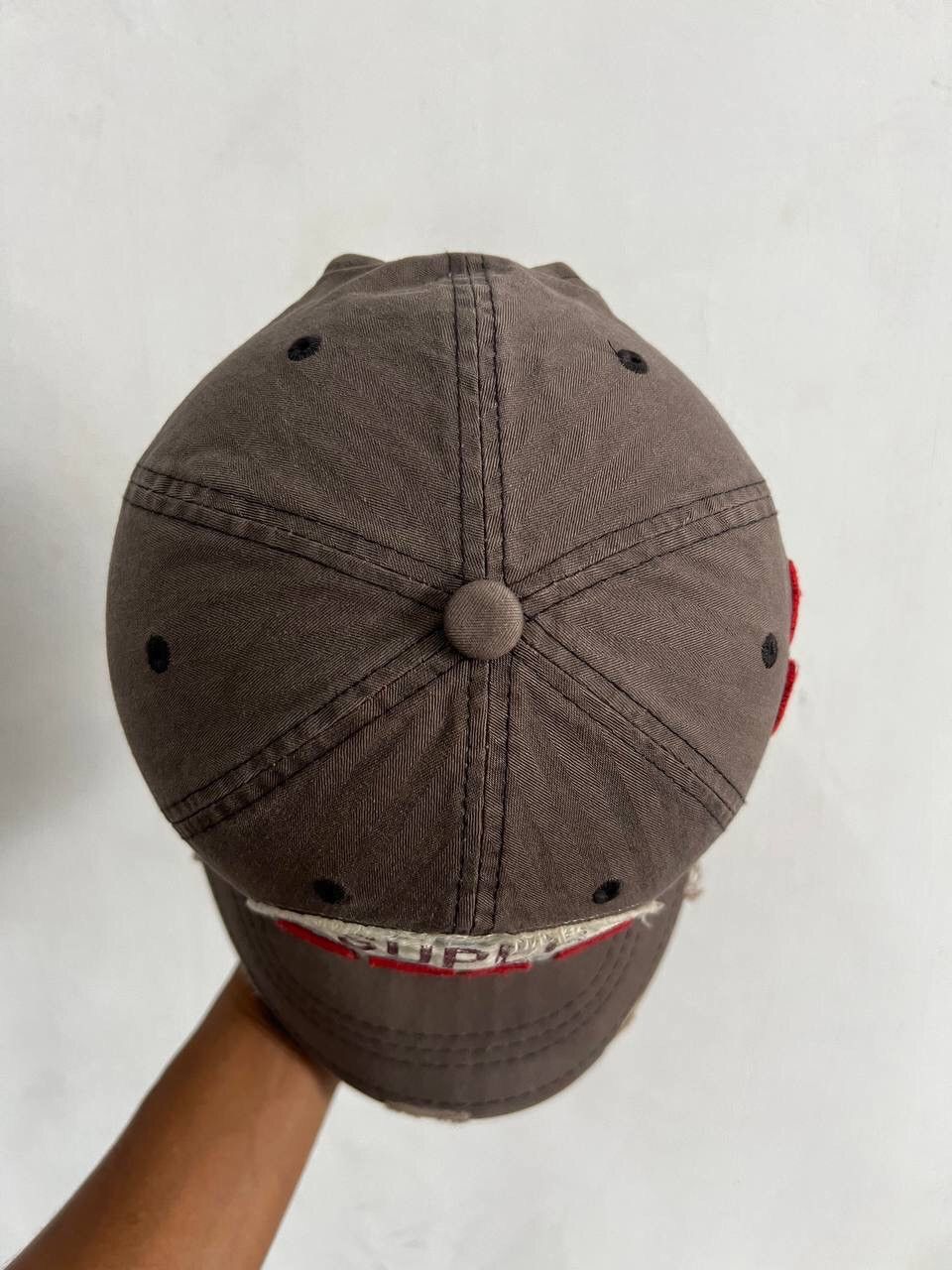 Japanese Brand Super Star Distressed Style Hat Size ONE SIZE - 7 Thumbnail