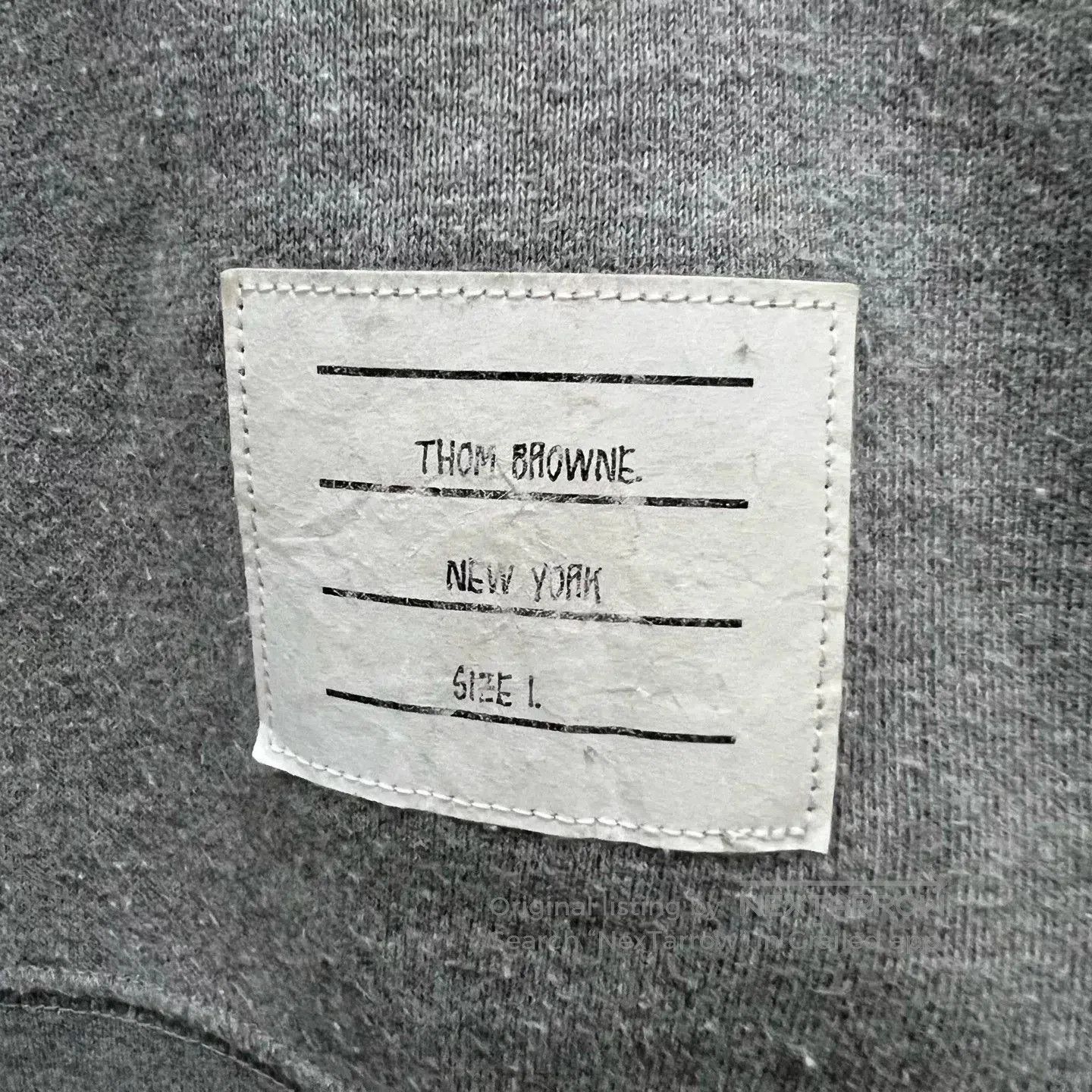 Thom Browne thom browne gray striped print sweatshirt. Size US S / EU 44-46 / 1 - 4 Thumbnail