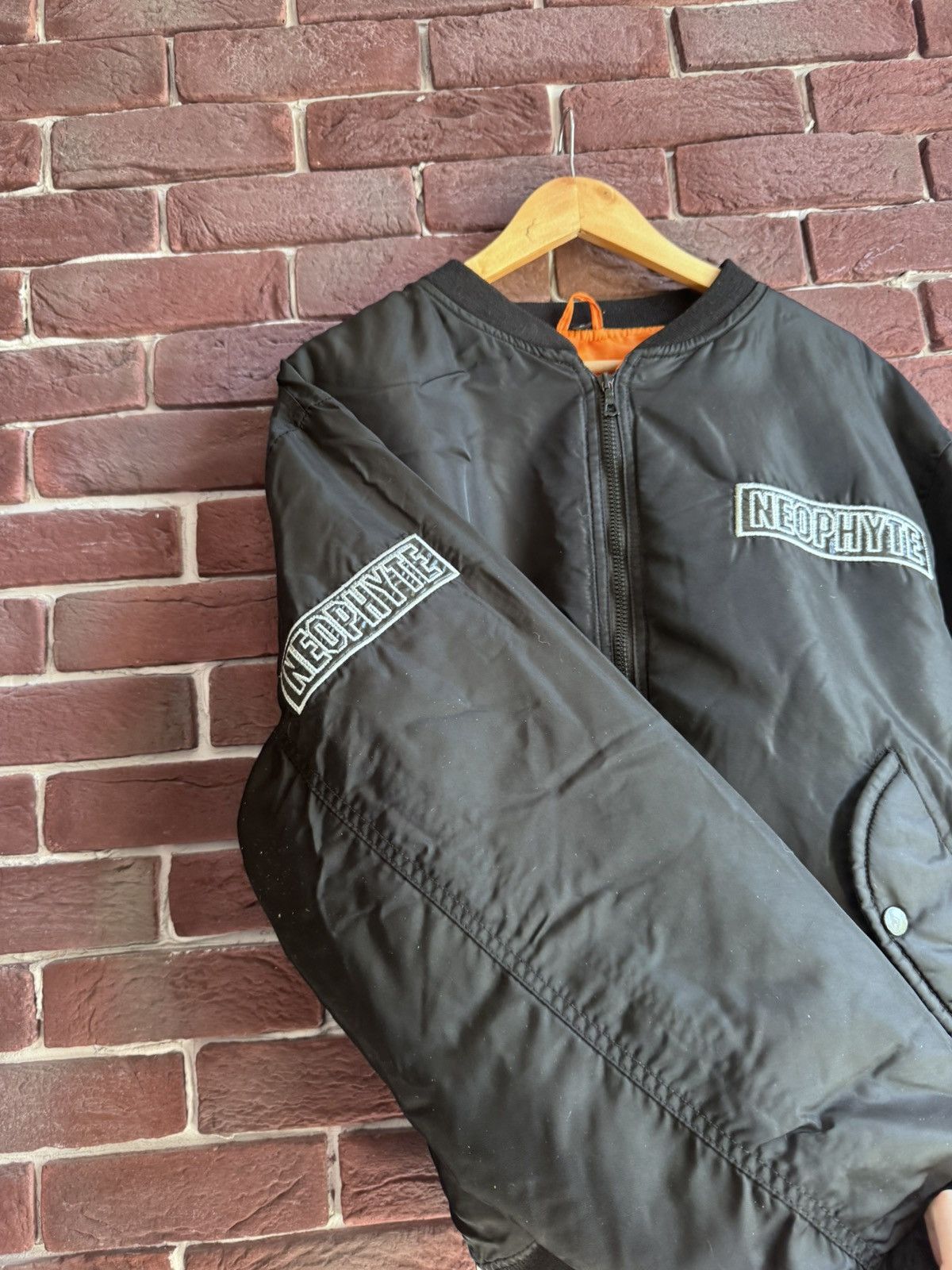 Thunderdome Rare 00s DJ Neophyte Bomber Jacket Gabber Hardcore L Black Size US L / EU 52-54 / 3 - 5 Thumbnail
