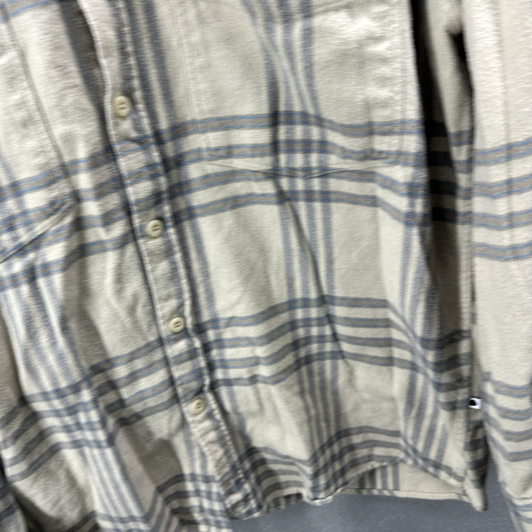 NN07 NN07 Beige Button-Up Shirt Mens Medium Long Sleeve Flannel Plaid Casual Workwear Size US M / EU 48-50 / 2 - 6 Thumbnail
