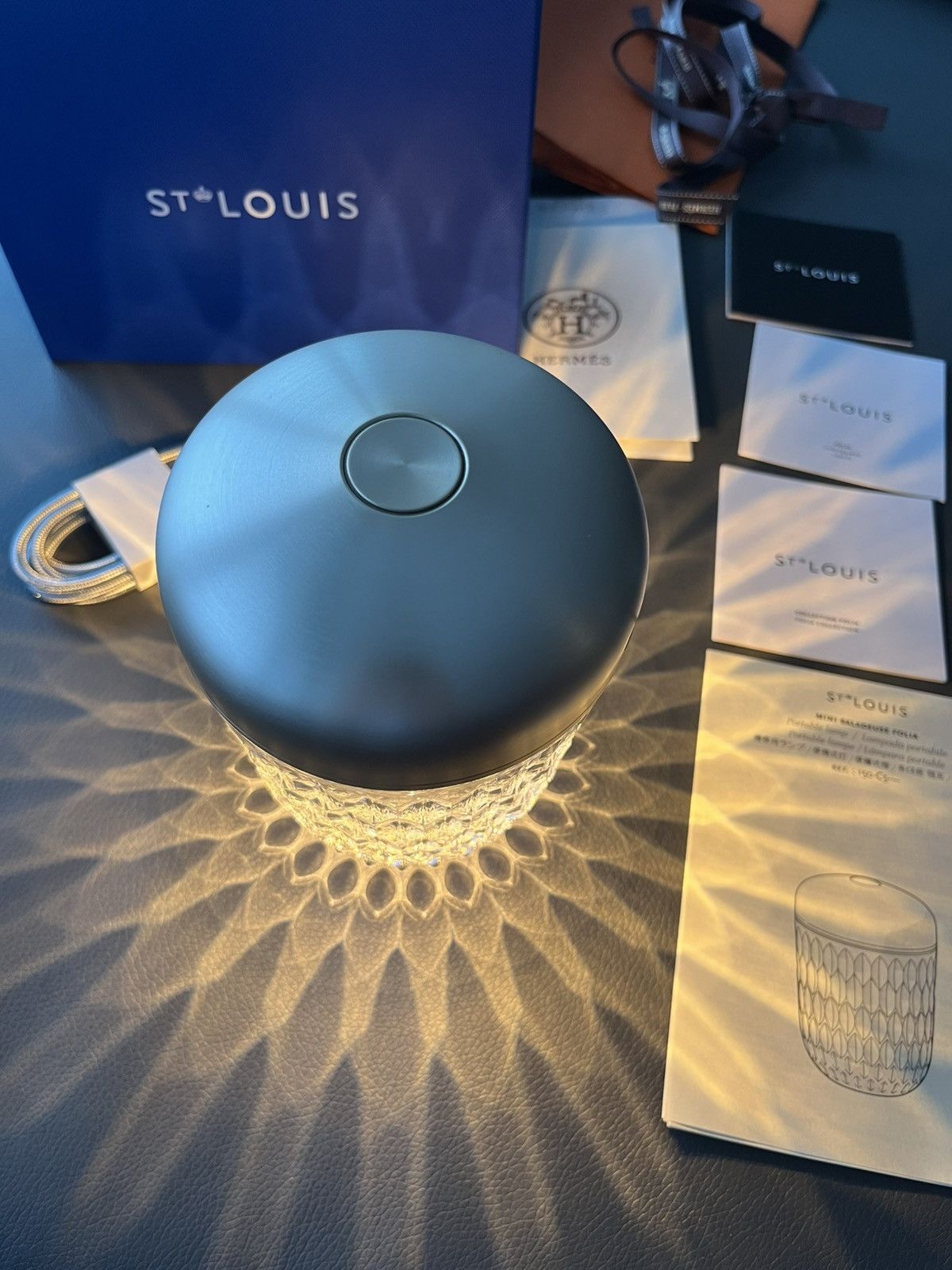 Hermes Brand New Giftable Hermes St Louis Folia Mini Portable Lamp Size ONE SIZE - 15 Thumbnail
