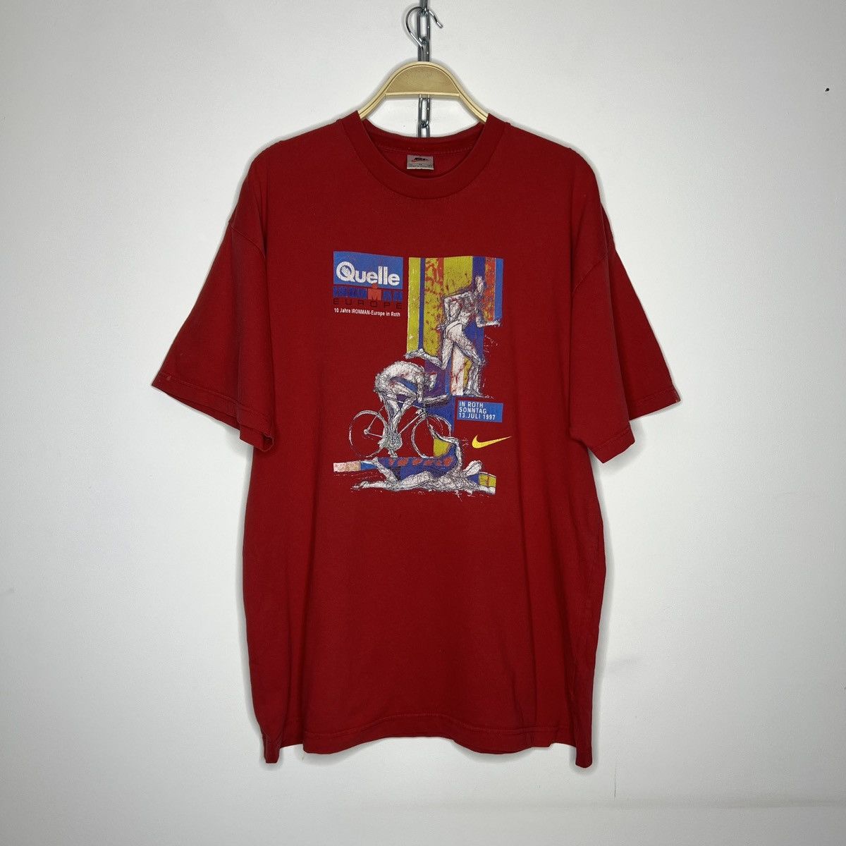 Nike × Vintage Vintage Nike Ironman Europe Triathlon 1997 Quelle Size US XL / EU 56 / 4 - 1 Thumbnail