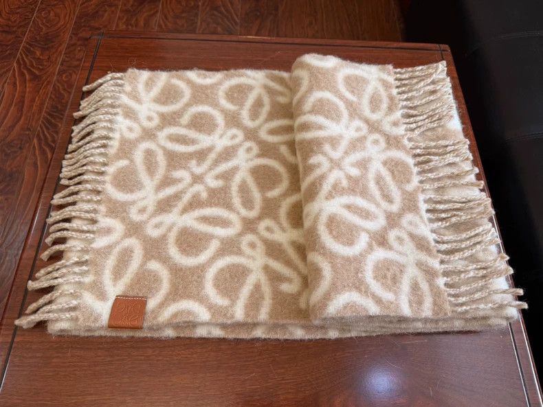 LOEWE Anagram Alpaca Wool Scarf - dmc