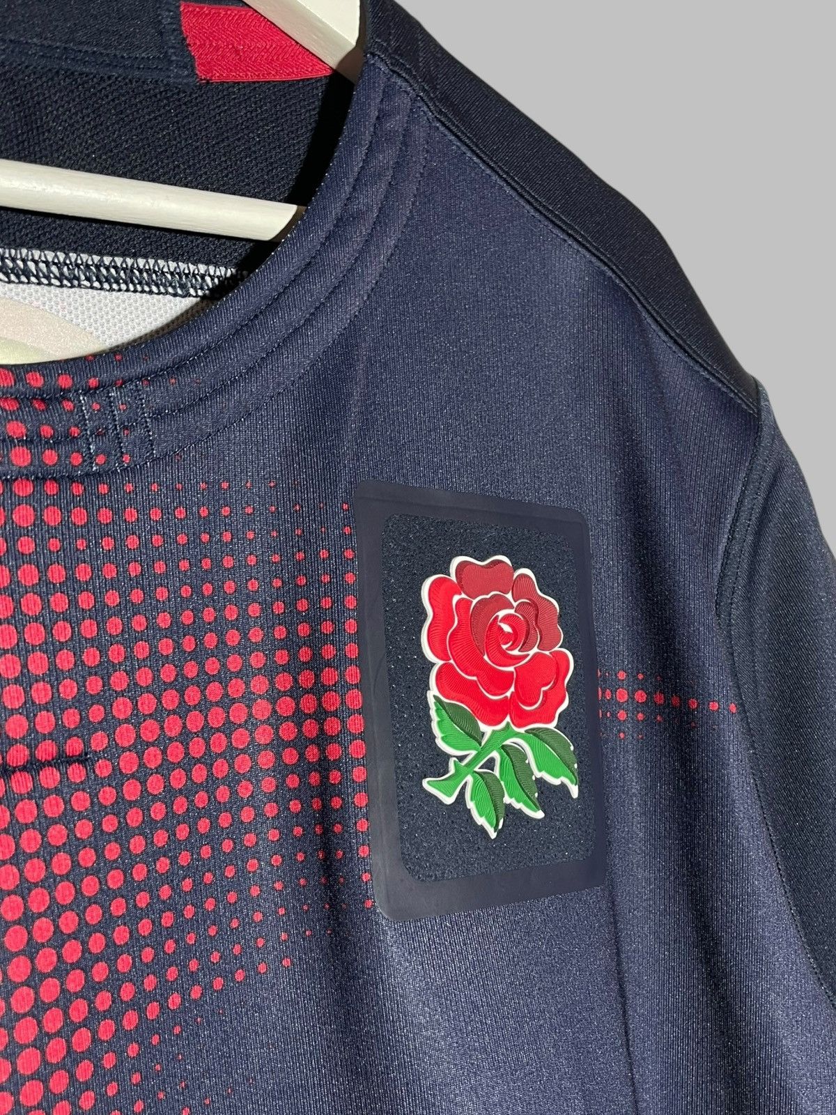 Canterbury of New Zealand England Canterbury Vapordri Player Issue Rugby Jersey Size US XXL / EU 58 / 5 - 4 Thumbnail