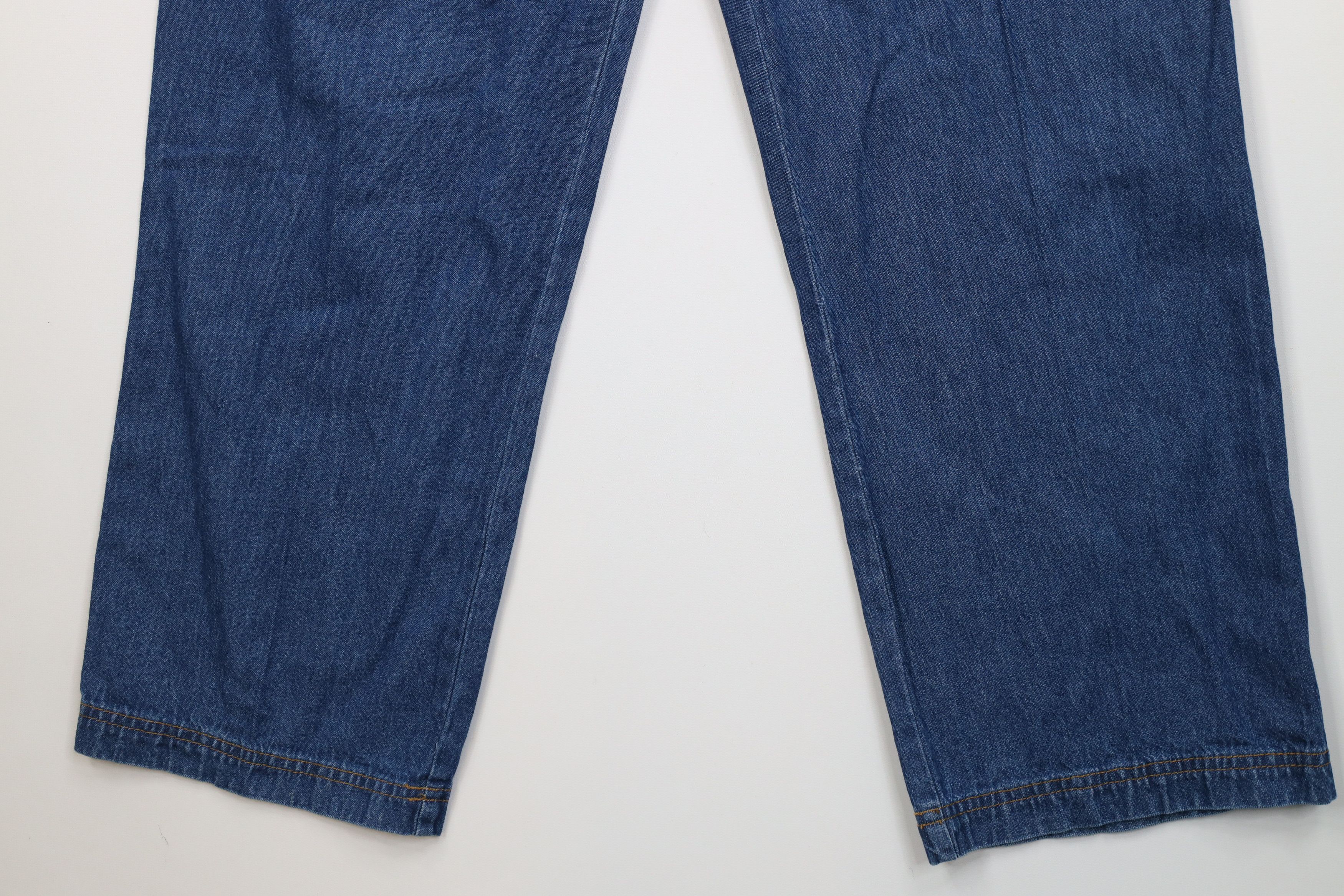 Vintage Deadstock Vintage 90s Y2K Babydoll Denim Jeans Blue Cotton Size 32" / US 10 / IT 46 - 4 Thumbnail