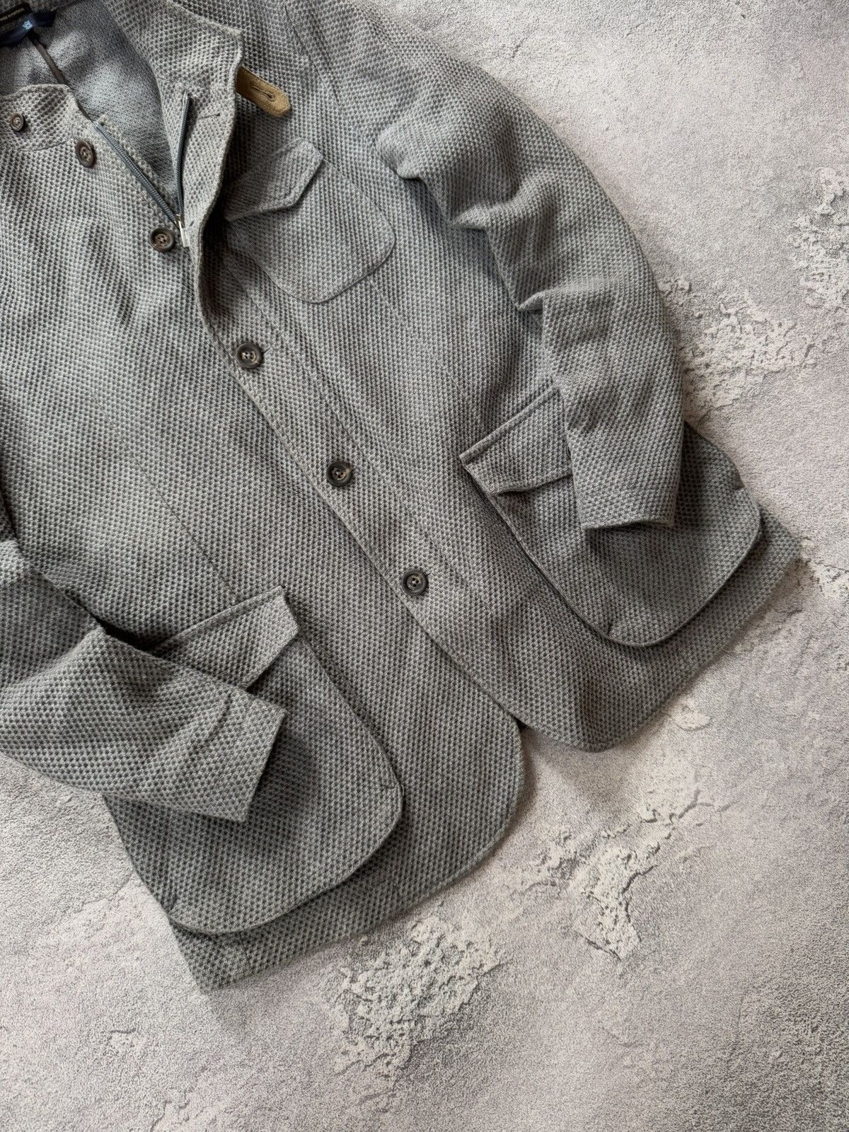 Designer × Massimo Dutti Massimo Dutti EUR52/USA42 blazer button up zip jacket coat Size 42S - 3 Thumbnail