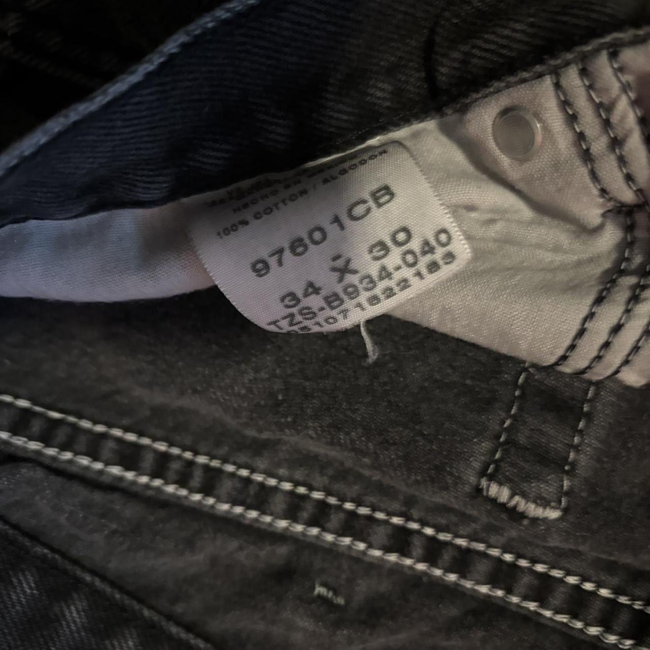 Vintage Crazy Vintage Y2K/2000s Grunge Black Faded Denim Jeans! 32x30 Size US 32 / EU 48 - 8 Thumbnail
