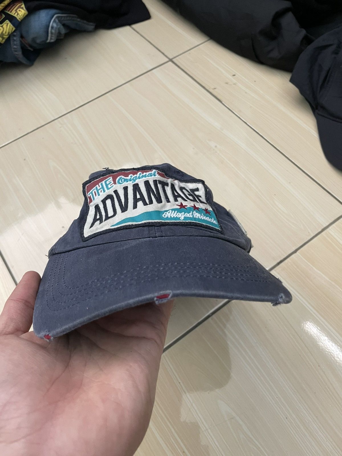 Japanese Brand Vintage THE ORIGINAL ADVANTAGE AVEGED Distressed style cap Size ONE SIZE - 3 Thumbnail
