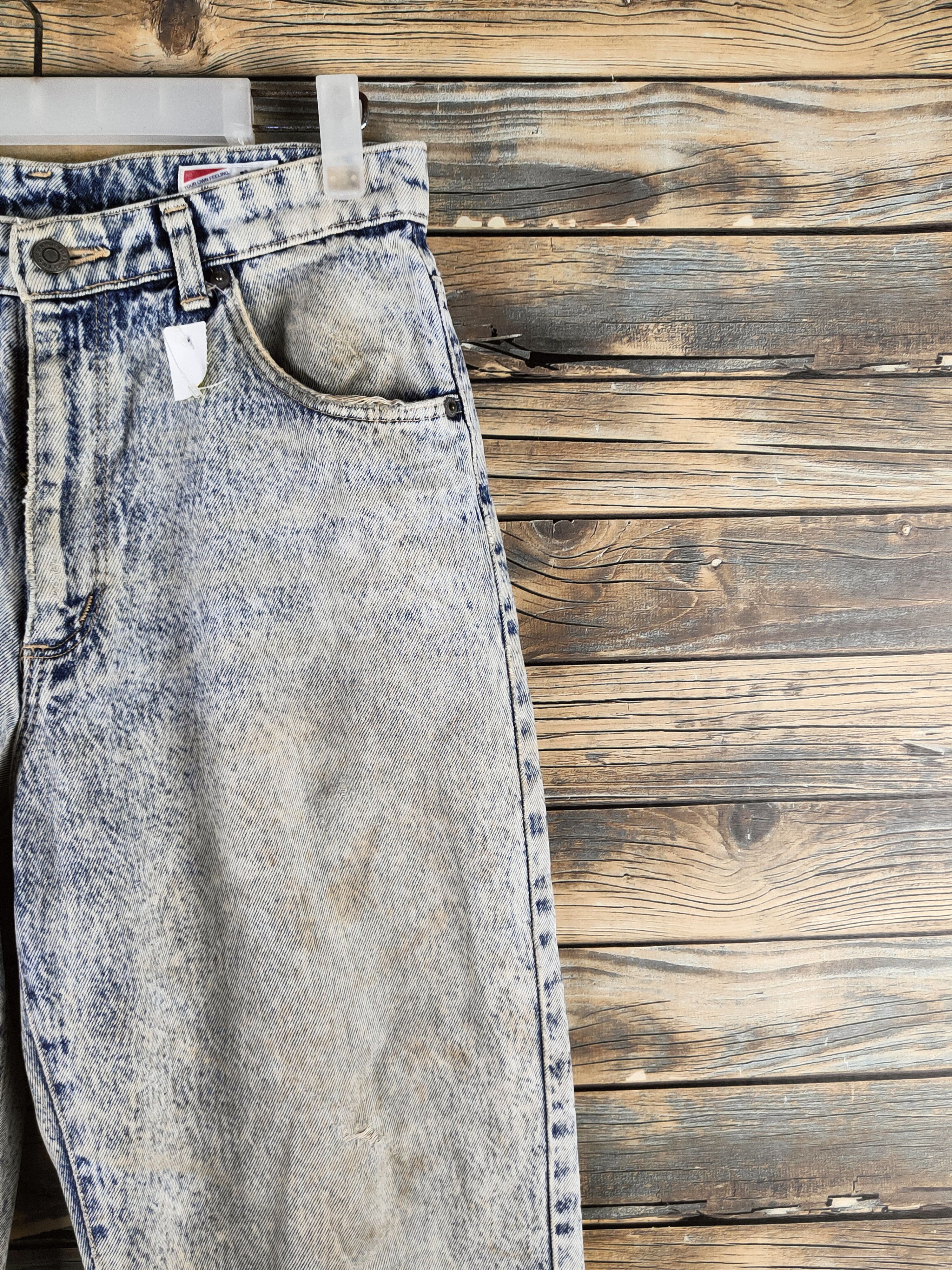 Wrangler DL Wrangler Vintage Blue Distressed Ripped Jeans #46-628 Size US 29 - 5 Thumbnail