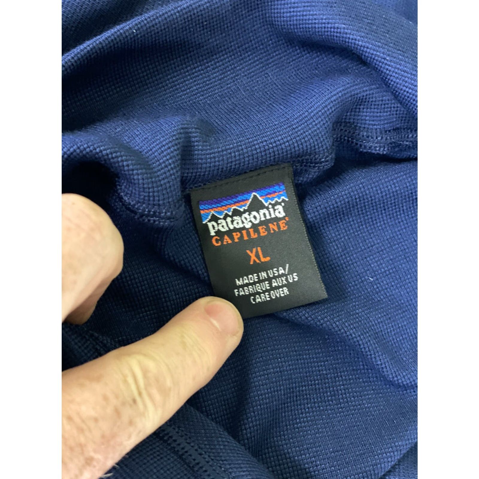 Patagonia Patagonia Capilene Baselayer 1/4 Zip Pullover Mens XL Blue Ski Winter Pullover Men XL Blue Capilene Baselayer 1/4 Zip Knit 100% Polyester Size US XL / EU 56 / 4 - 4 Thumbnail