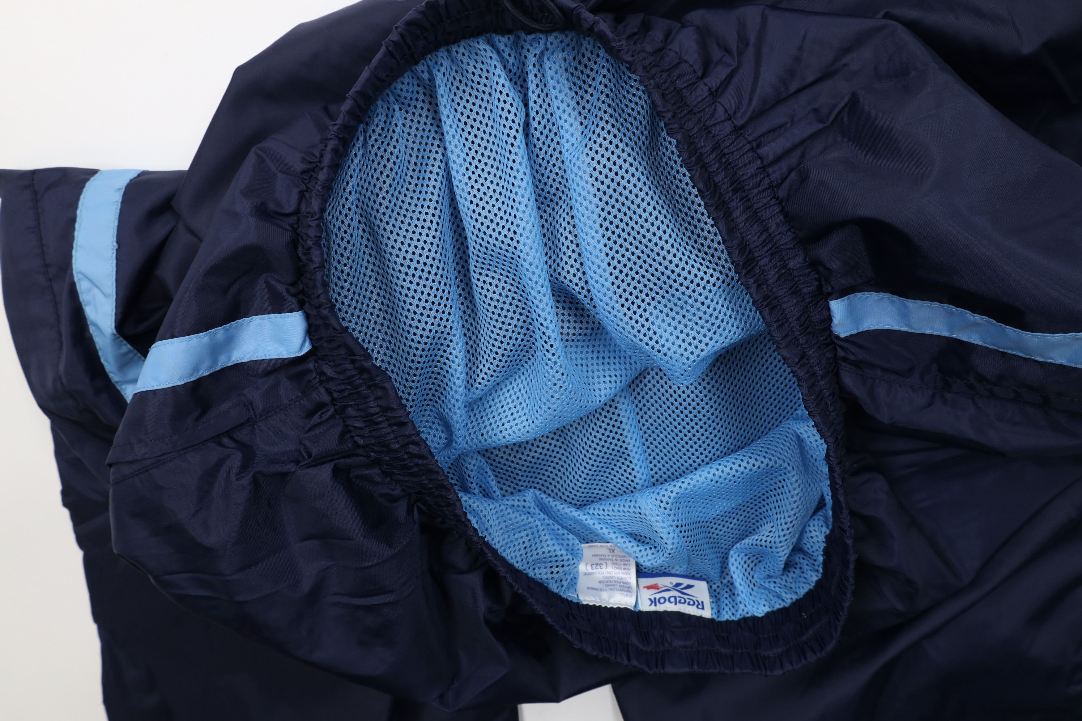 Reebok × Vintage Vintage 90s Reebok Logo Lined Windbreaker Joggers Pants Blue Size US 38 / EU 54 - 10 Thumbnail