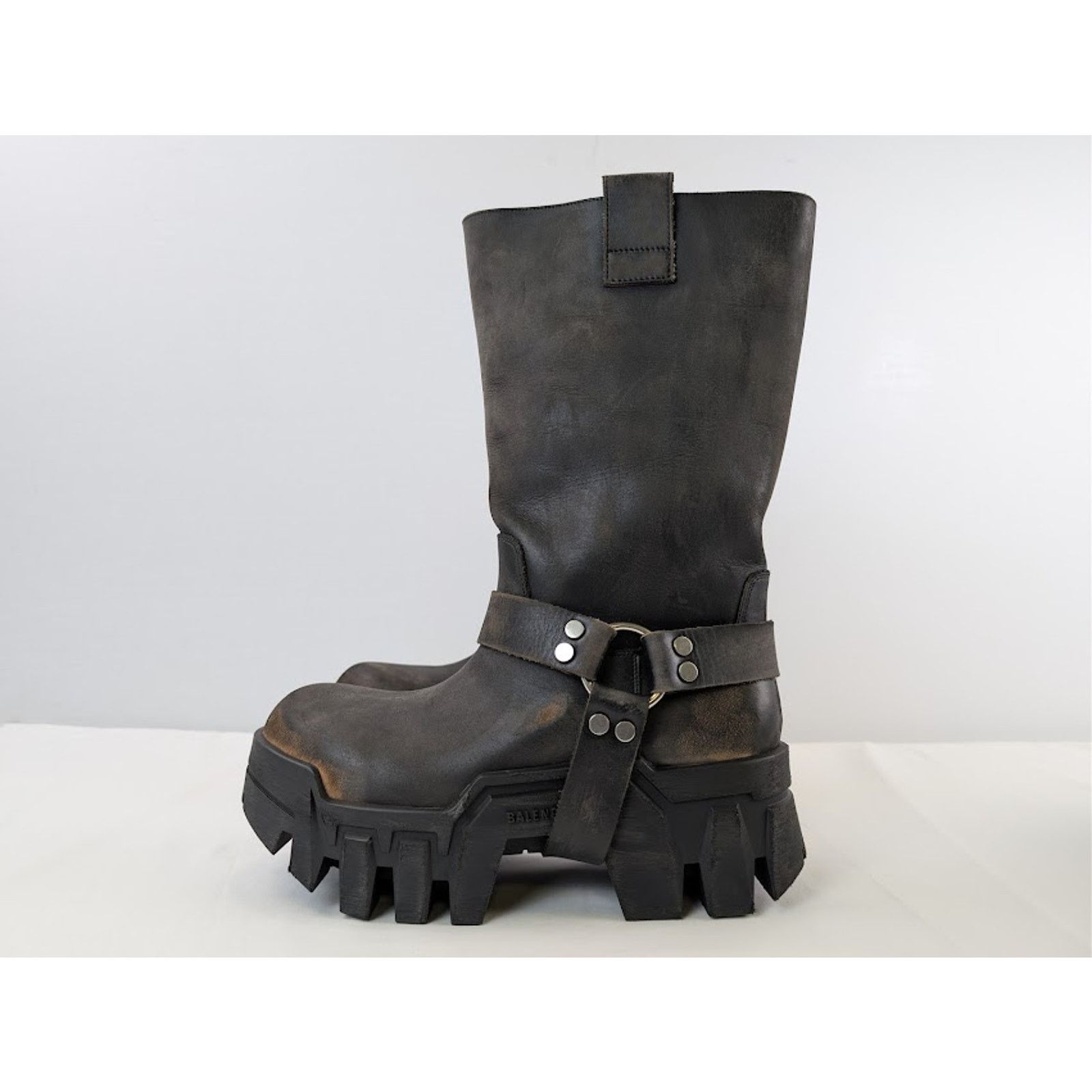 Balenciaga o1rshd1 Q:2 / Bulldozer Harness Boots in Faded Black Size US 8 / EU 41 - 10 Thumbnail
