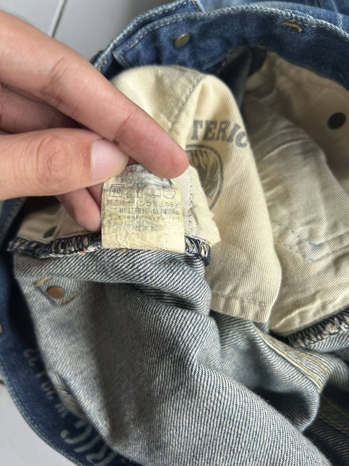Kapital Vintage Hysteric Glamour Selvedge Distressed Denim Jeans Size US 31 - 18 Thumbnail