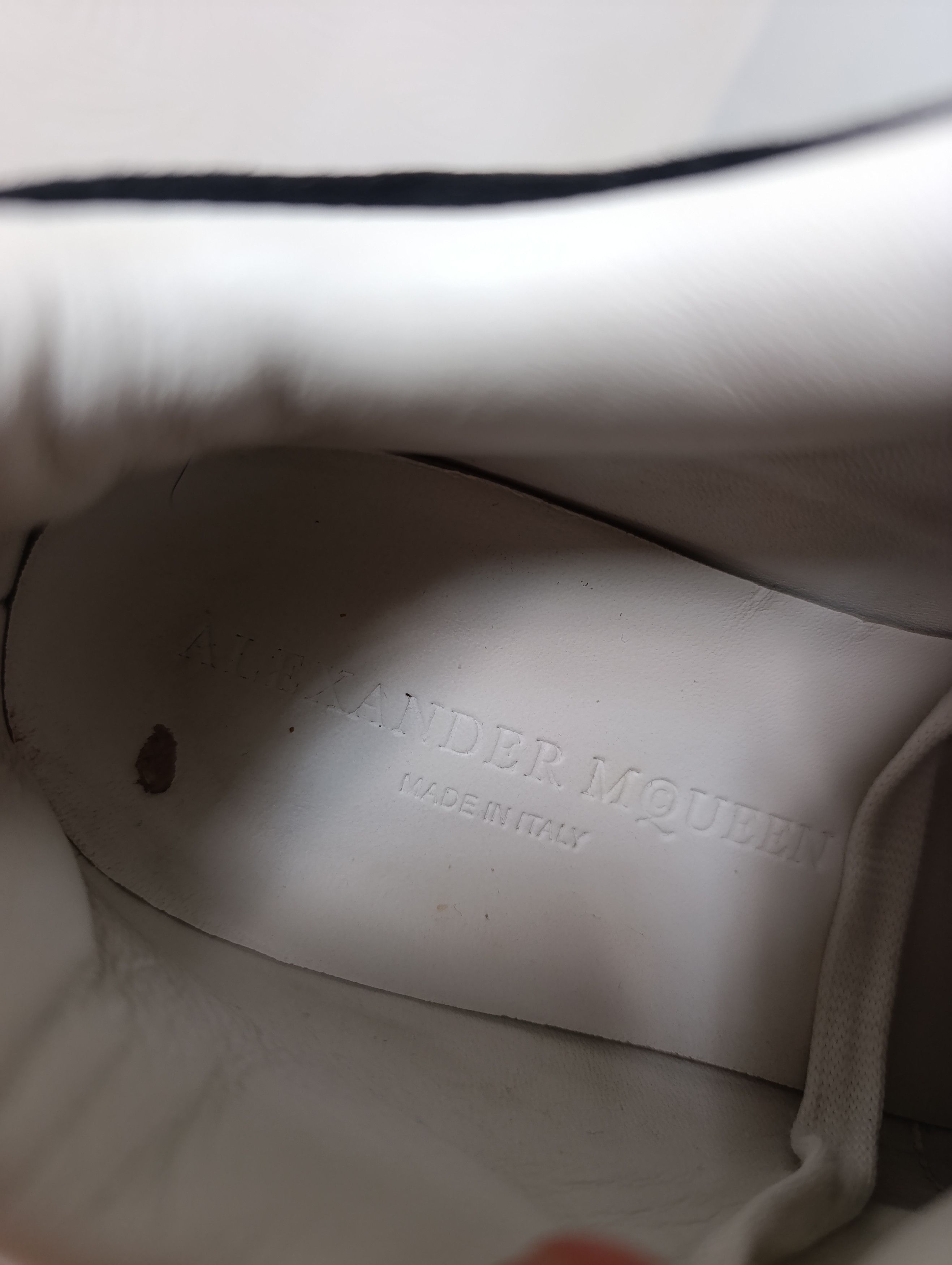 Alexander McQueen ALEXANDER MCQUEEN WOMEN'S WHITE LEATHER RUNNER SNEAKERS Size US 7.5 / IT 37.5 - 20 Thumbnail