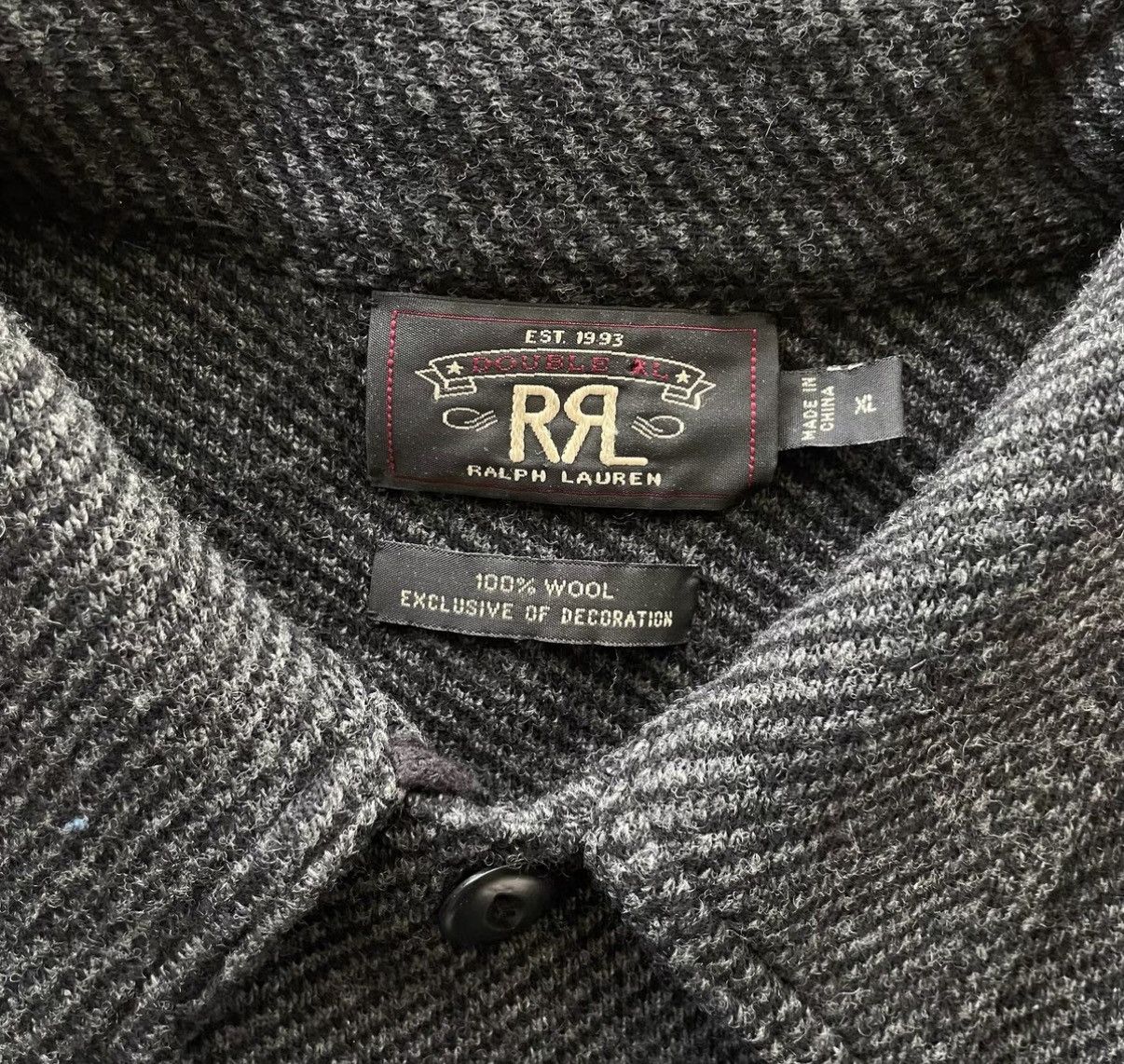 RRL Ralph Lauren RRL Ralph Lauren Double RL Wool Shirt K22 Size US XL / EU 56 / 4 - 3 Thumbnail