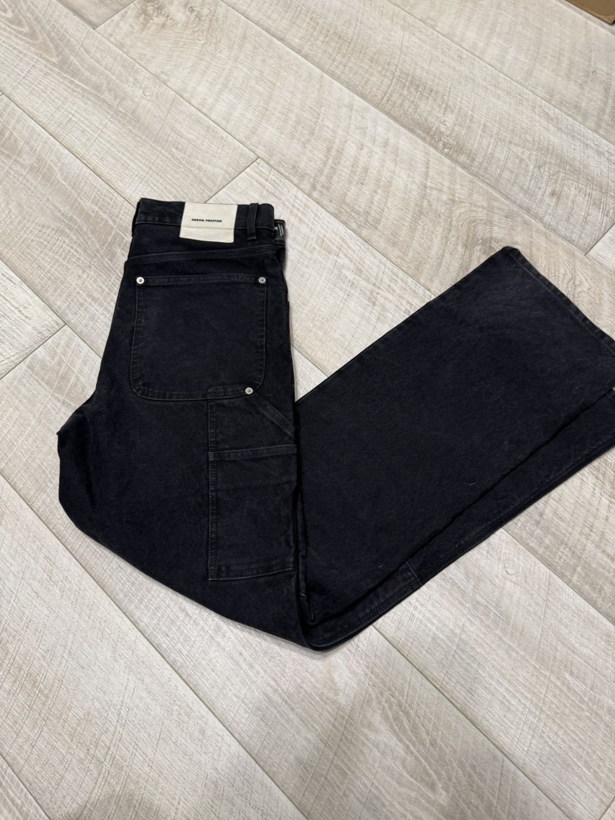 Heron Preston Heron Preston Carpenter Black Jeans Size US 33 - 4 Thumbnail