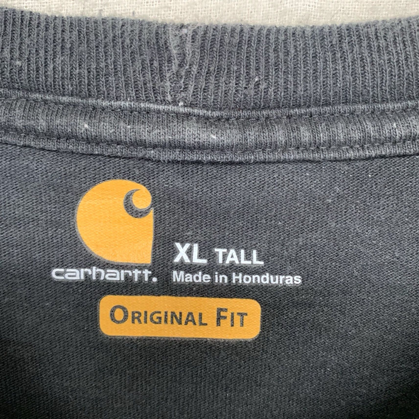 Carhartt Carhartt Mens T-Shirt XLT Tall Short Sleeve Crew Neck All Cotton Black Logo Pocket Regular Fit (K87) Size US XL / EU 56 / 4 - 3 Thumbnail