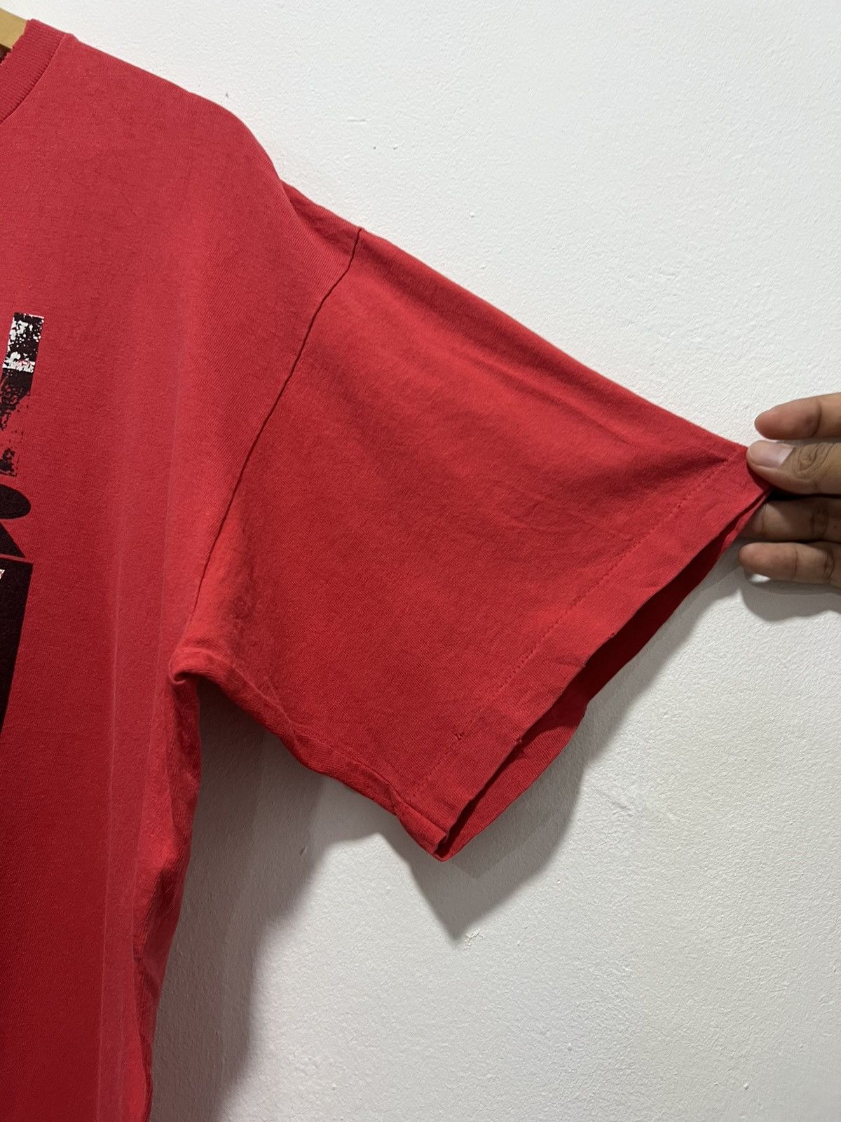 Levi's × Vintage Vintage 1991’ Levis ‘Button Your Fly’ Distressed Tshirt Size US XL / EU 56 / 4 - 8 Thumbnail