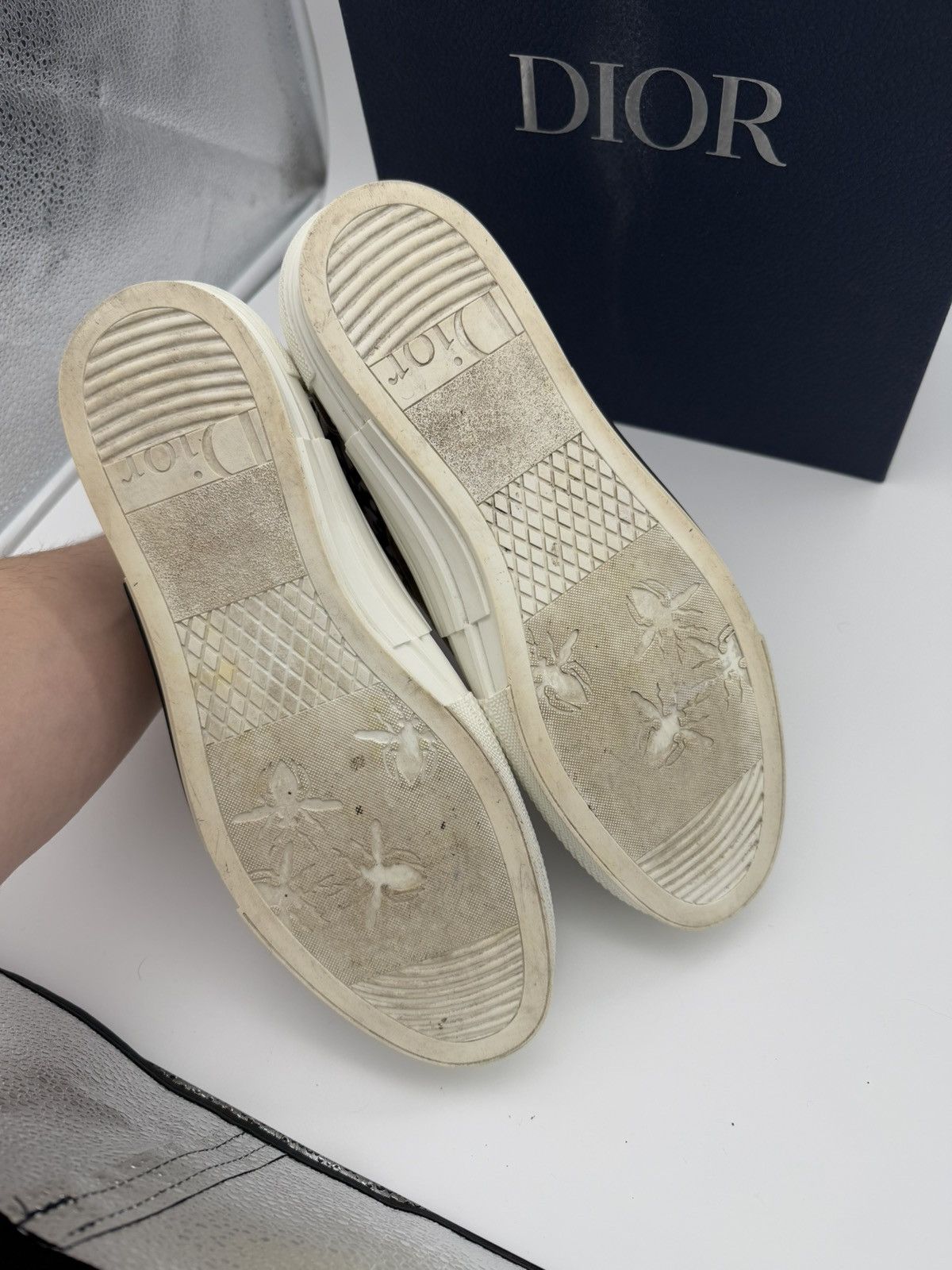 Dior Dior high b23 White Oblique WORN ONCE Size US 11 / EU 44 - 6 Thumbnail