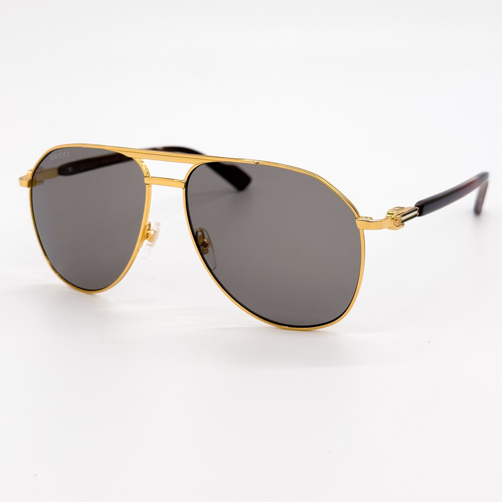 Gucci NEW GUCCI SUNGLASSES GG1220S 002 GOLD/GRAY MEN EYEWEAR GUCCI Size ONE SIZE - 4 Thumbnail