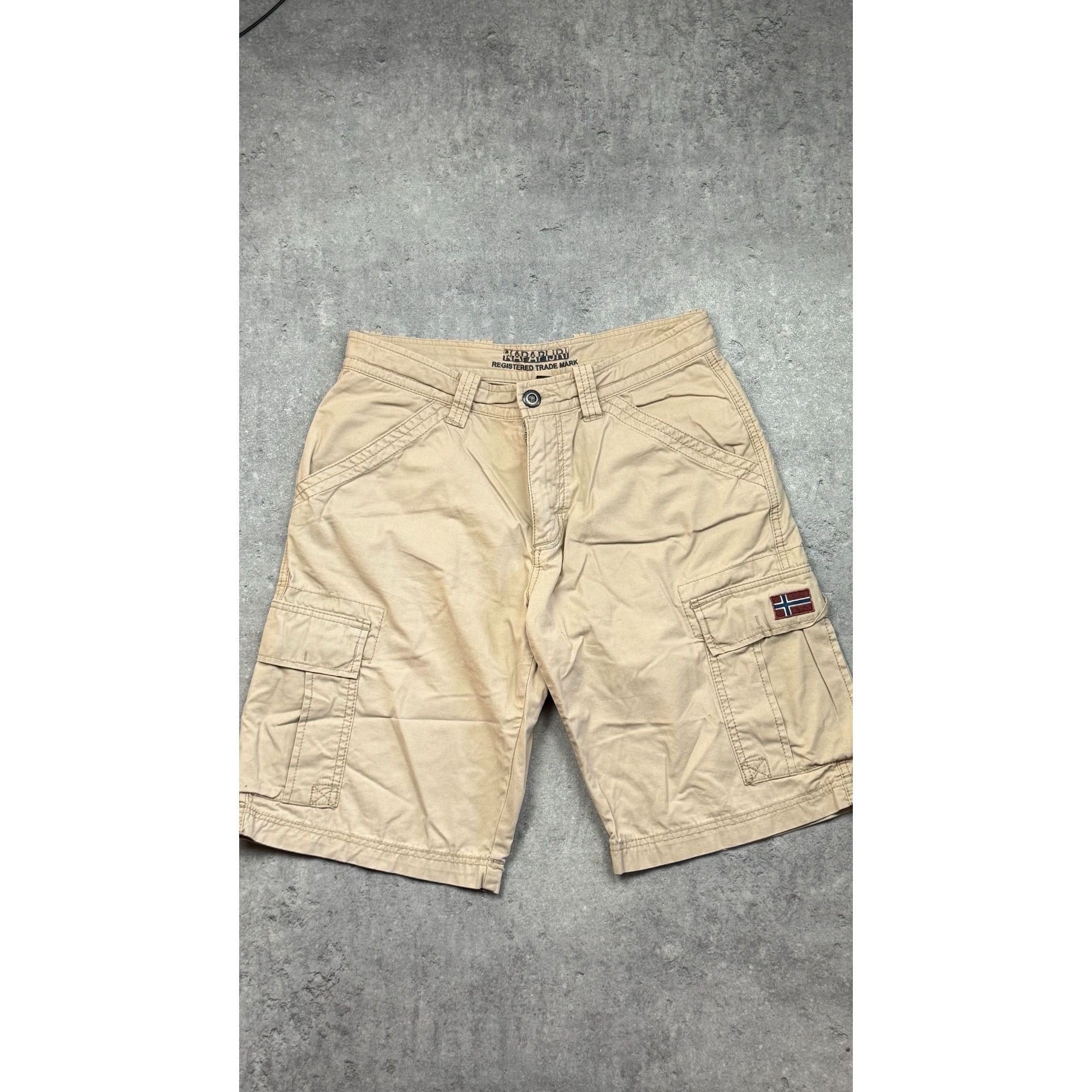 Napapijri Napapijri Noto Cargo Shorts Beige - Size 32 (W32) Size US 30 / EU 46 - 1 Thumbnail