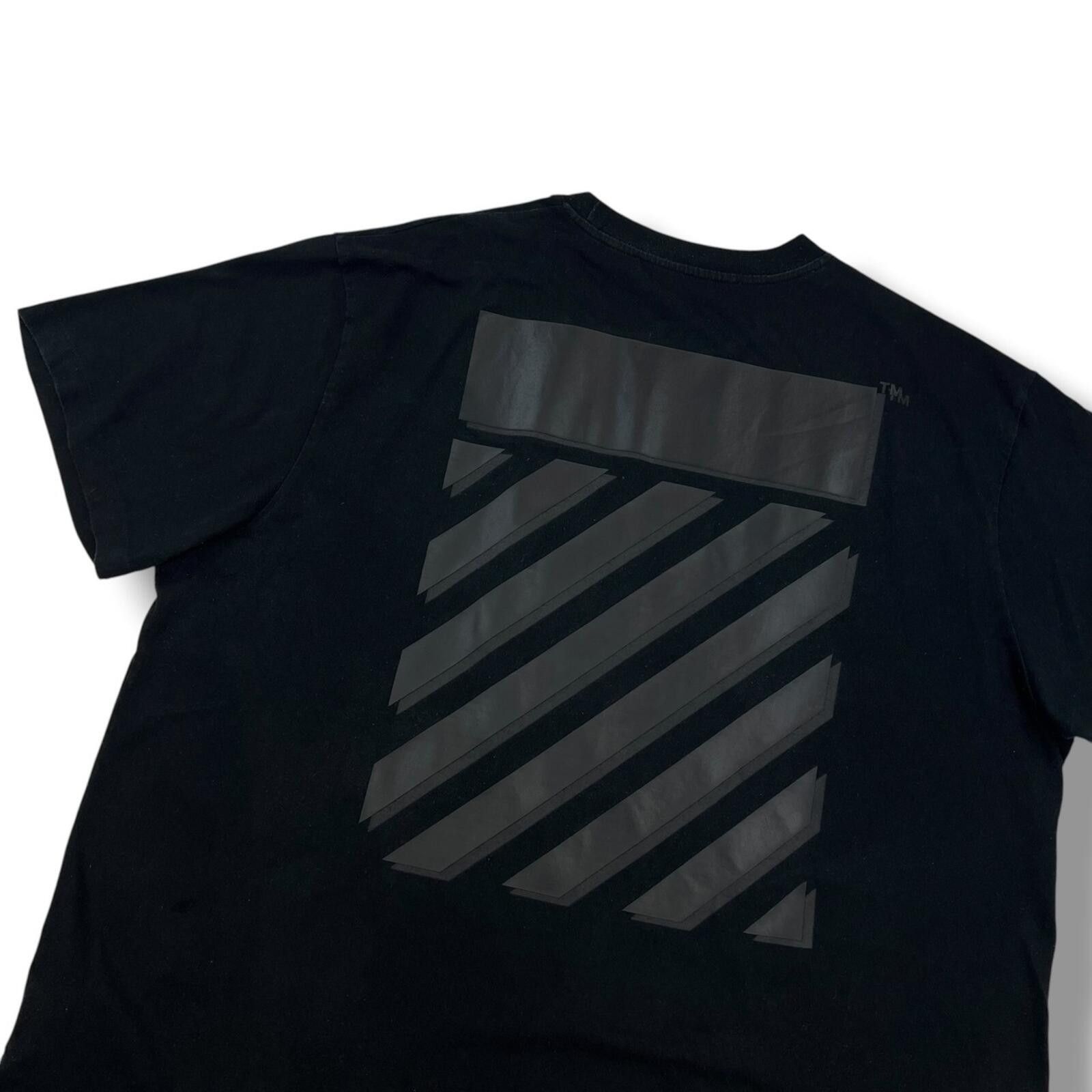 Off-White Off-White Rubber Diagonal Black T Shirt Size US XXL / EU 58 / 5 - 1 Thumbnail