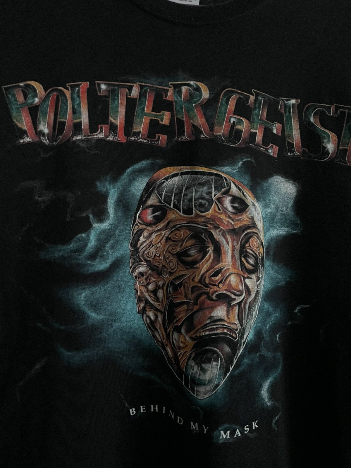 Band Tees Vintage Poltergeist “Behind My Mask” T-Shirt Black RARE Size US S / EU 44-46 / 1 - 3 Thumbnail