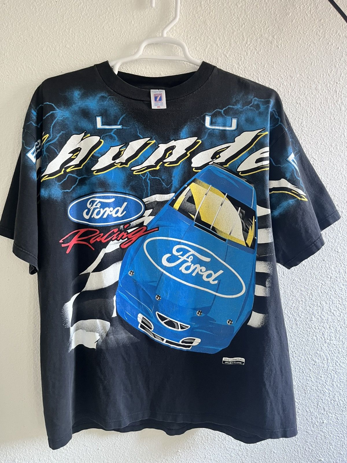 Logo 7 Vintage Ford Racing Nascar T Shirt Size US XXL / EU 58 / 5 - 1 Thumbnail