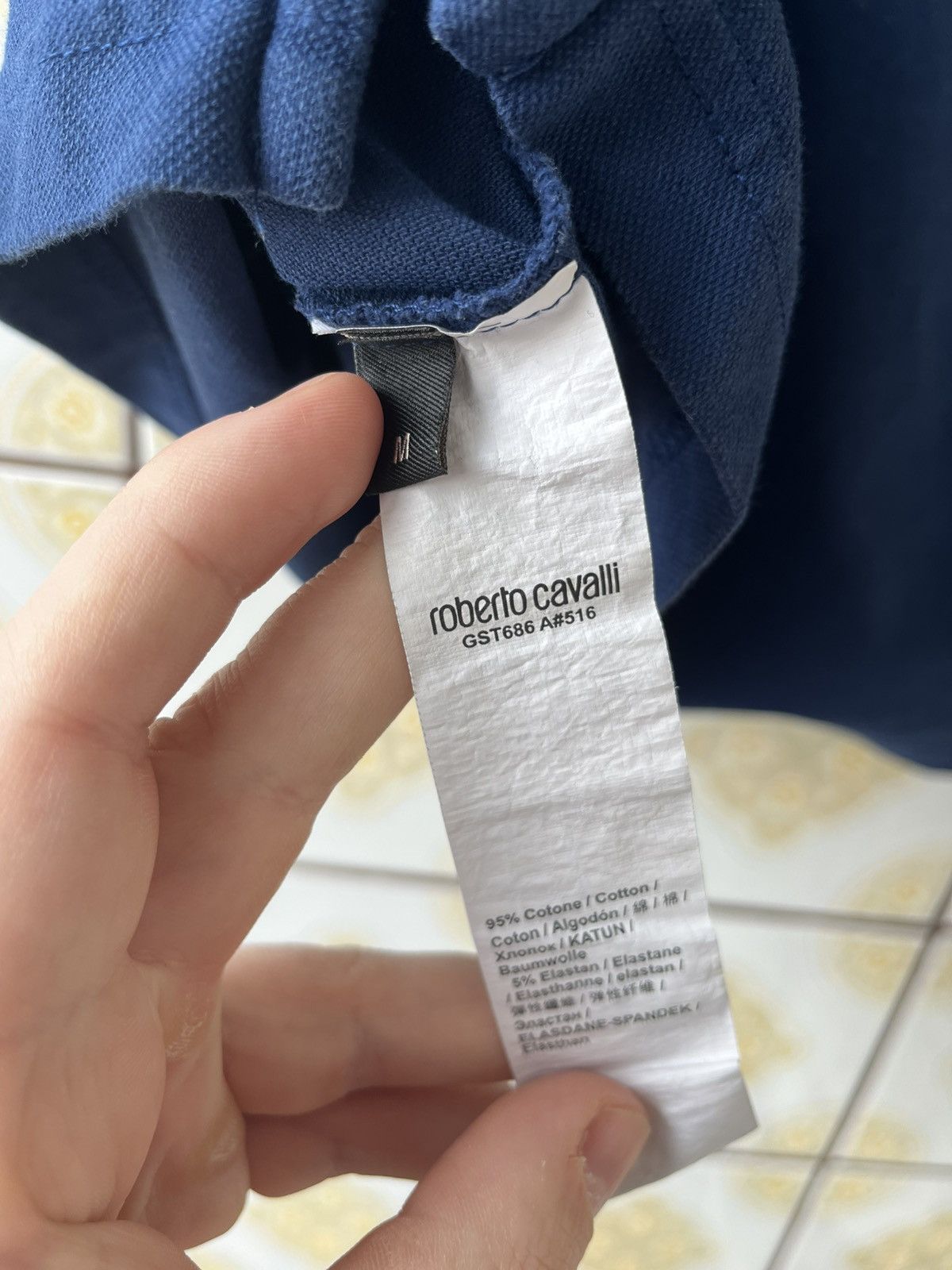 Roberto Cavalli Roberto Cavalli dark blue polo Size US M / EU 48-50 / 2 - 6 Thumbnail