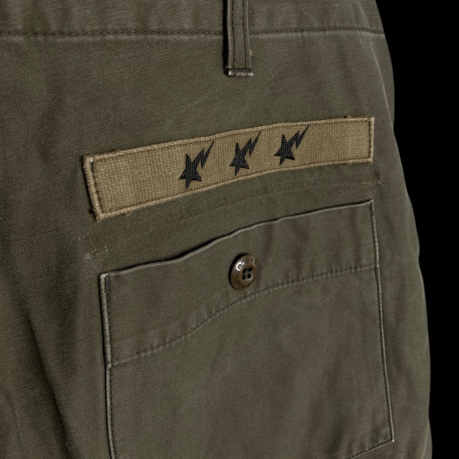 Bape Classics Army Patch Pants (Olive) | L (~34) Size US 34 / EU 50 - 4 Thumbnail