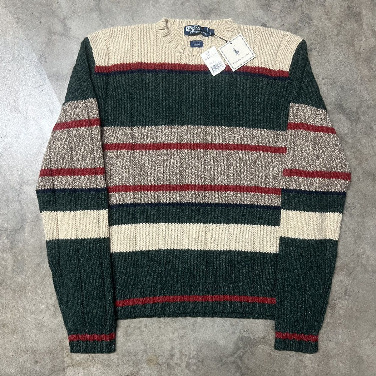 Polo Ralph Lauren × Ralph Lauren × Vintage Vintage 2000’s Polo Ralph Lauren Essential Knitted Sweater Size US L / EU 52-54 / 3 - 2 Thumbnail