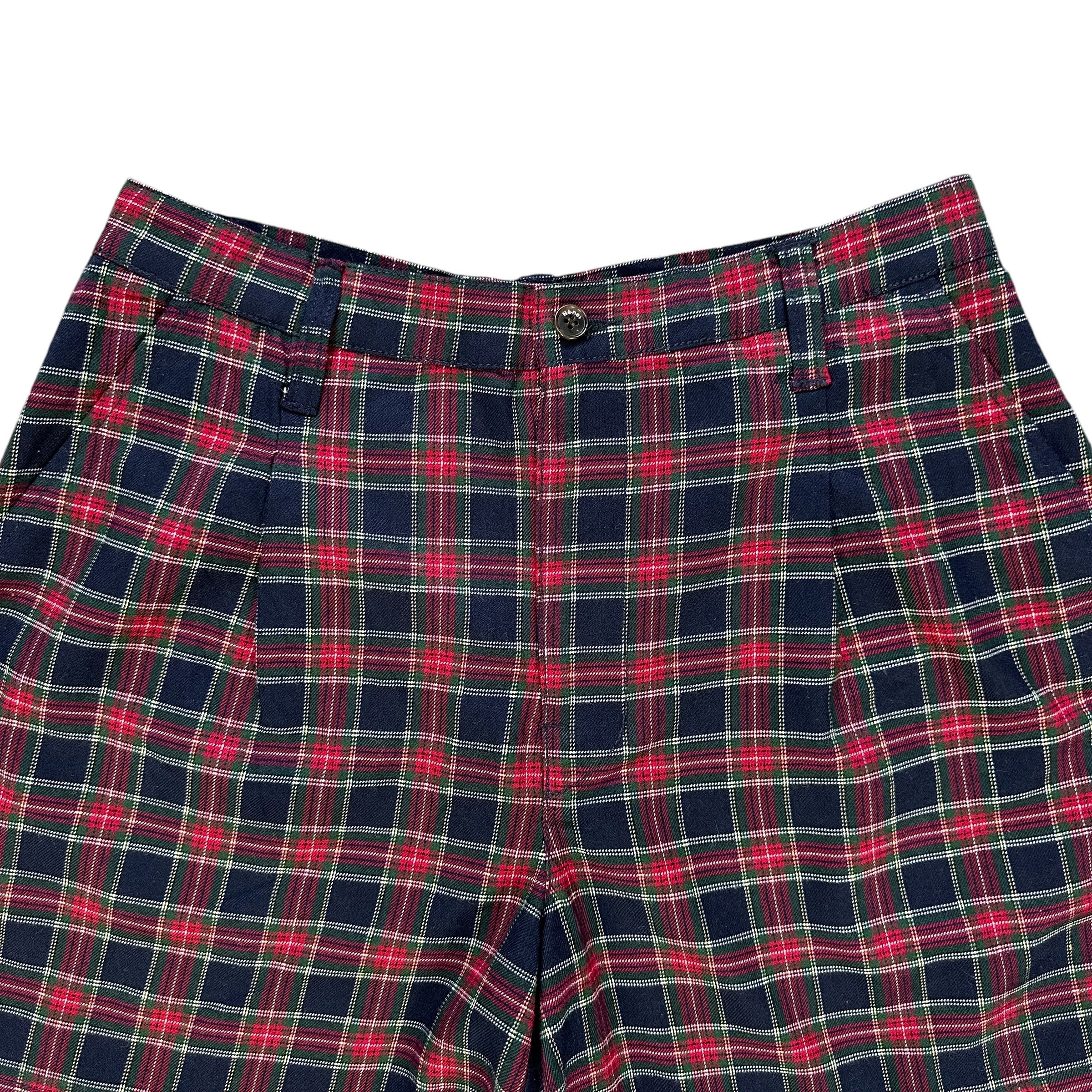 Issey Miyake Ne-Net Back Patches Logo Checked Shorts Pant #A57-1312 Size US 26 / EU 42 - 5 Thumbnail