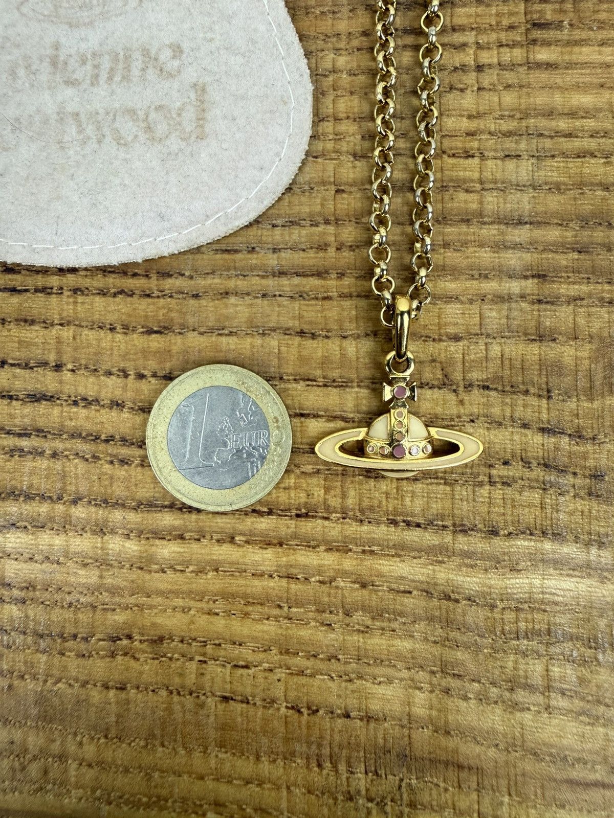 Vivienne Westwood Vintage Vivienne Westwood Enamel Orb Pendant Necklace Gold Size ONE SIZE - 11 Thumbnail