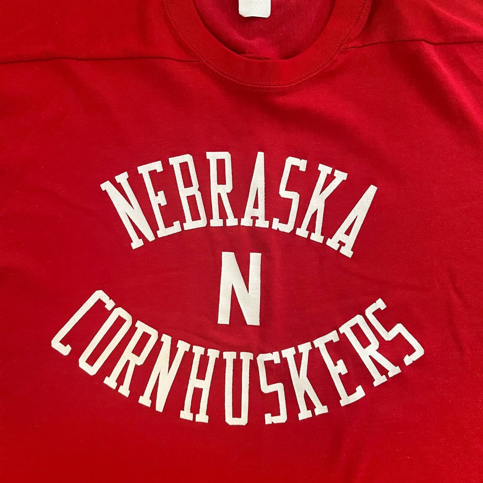Vintage Vintage 80s Any Wear Spanjian Nebraska Cornhuskers football Size US XL / EU 56 / 4 - 4 Thumbnail
