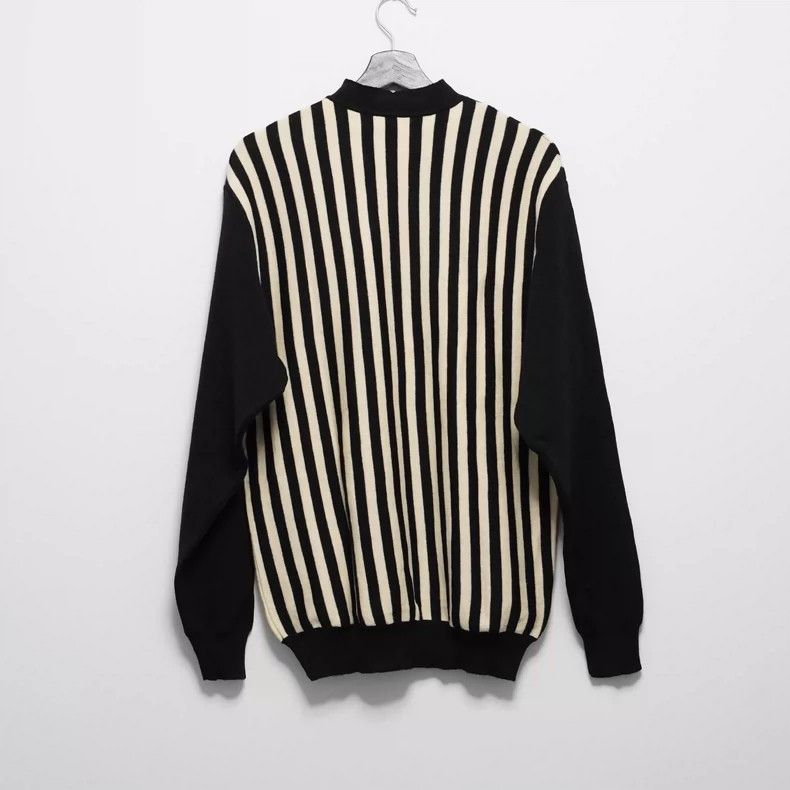 Yohji Yamamoto Yohji Yamamoto 1990SS Double Neck Striped Sweater 2505-Next Size US M / EU 48-50 / 2 - 3 Thumbnail