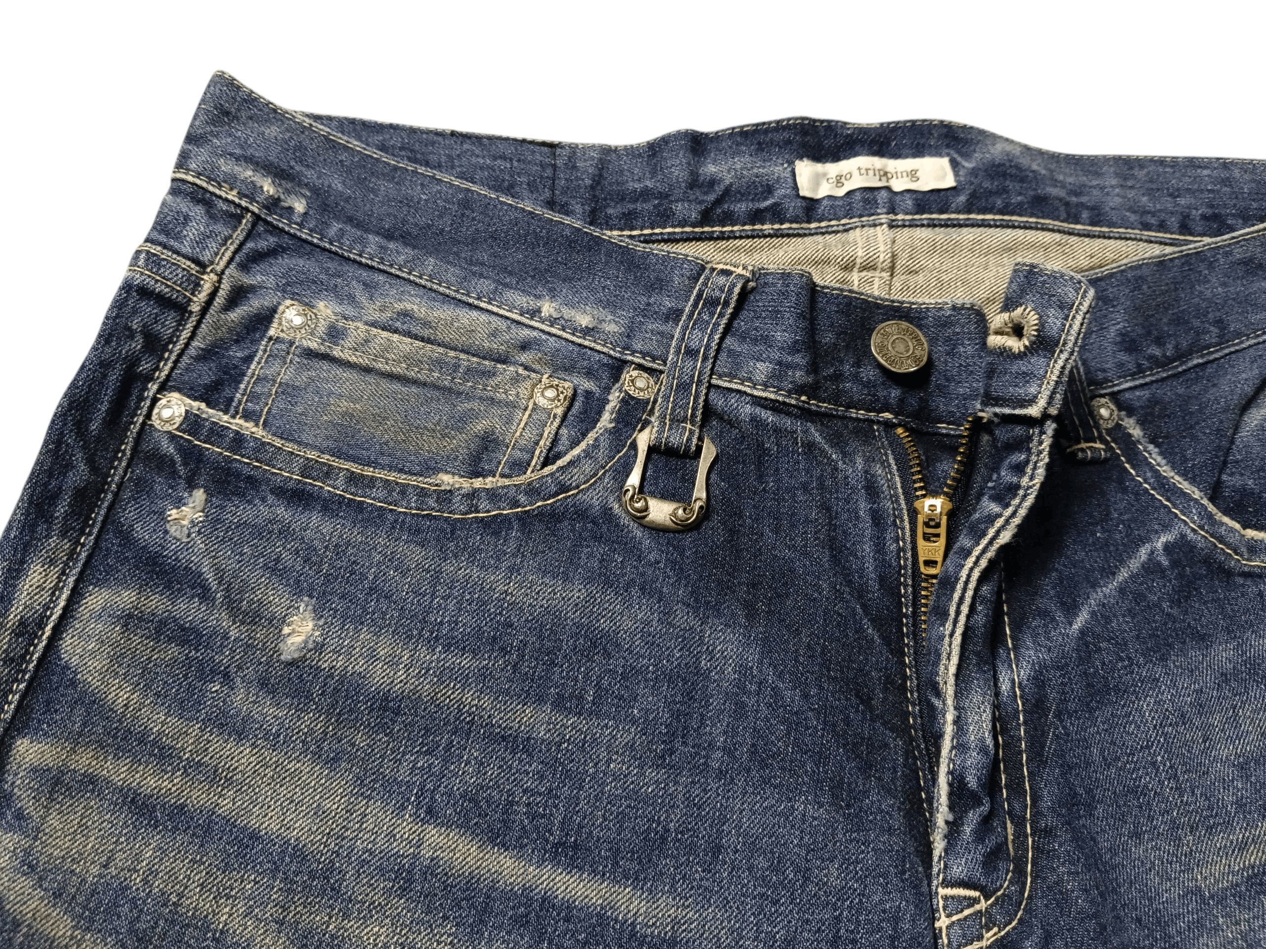Ego Tripping Ego Tripping Distressed Denim Size US 34 / EU 50 - 6 Thumbnail