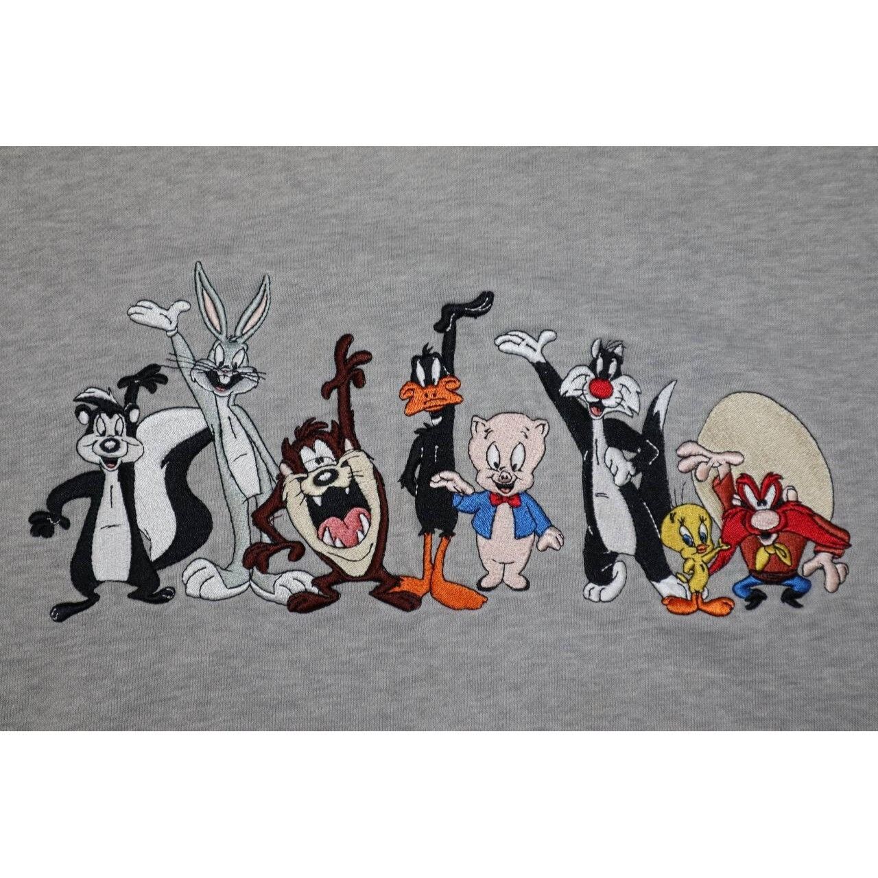 Vintage Vtg 90s Warner Brothers Looney Tunes Sweatshirt Bugs Bunny Size US XL / EU 56 / 4 - 3 Thumbnail