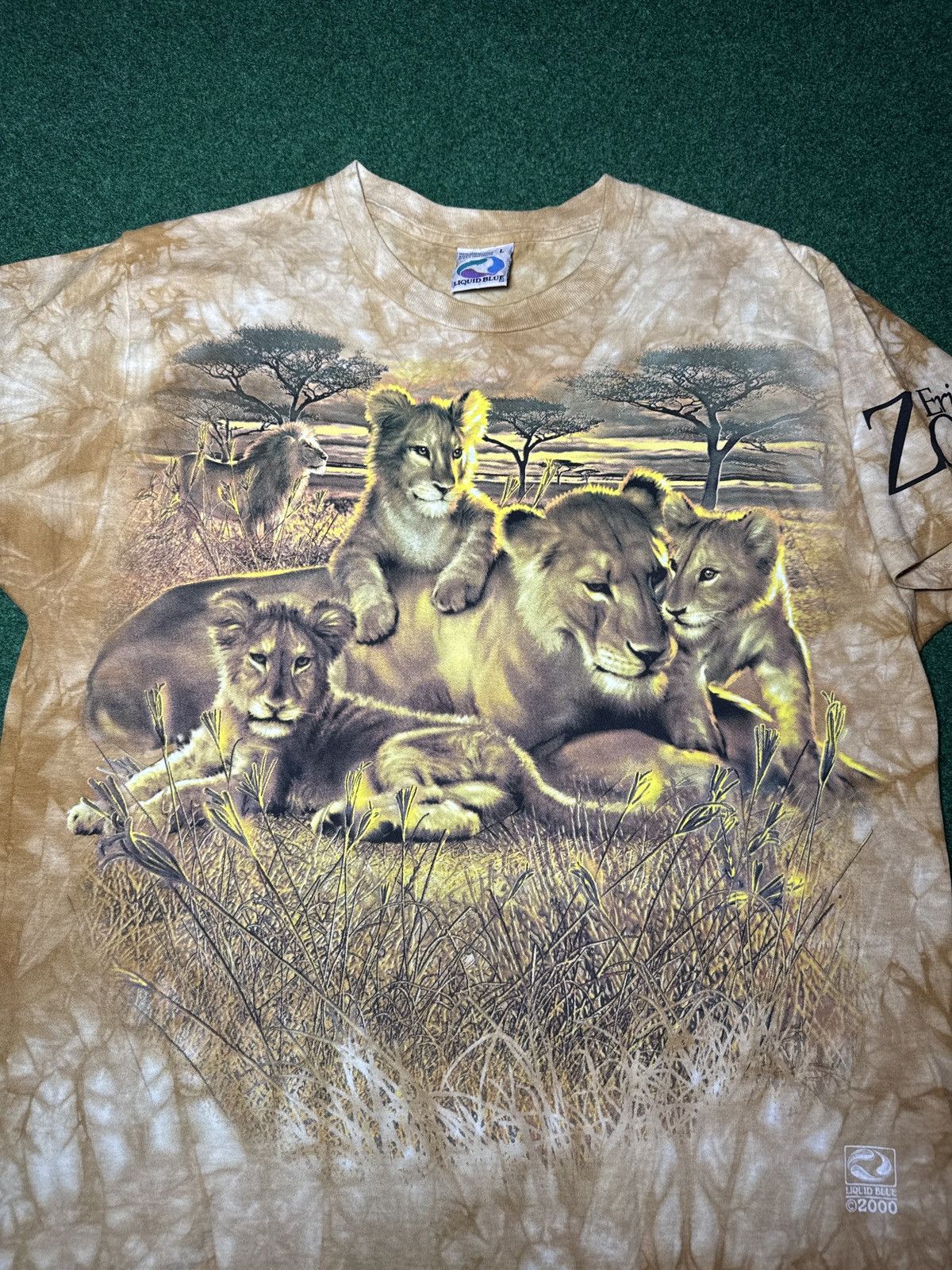 Liquid Blue Vintage Liquid Blue Lion Lioness Erie Zoo Safari L T Shirt Size US L / EU 52-54 / 3 - 2 Thumbnail