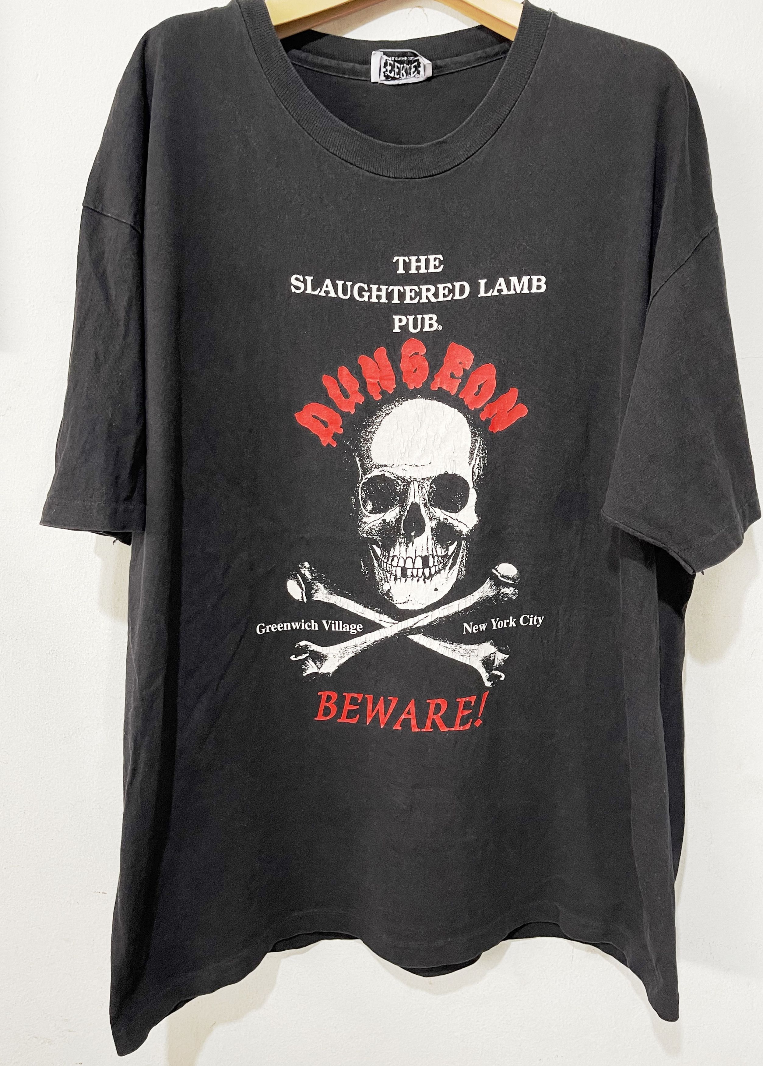 Vintage Vintage 90s The Slaughtered Lamb Pub Shirt Size US XL / EU 56 / 4 - 1 Thumbnail