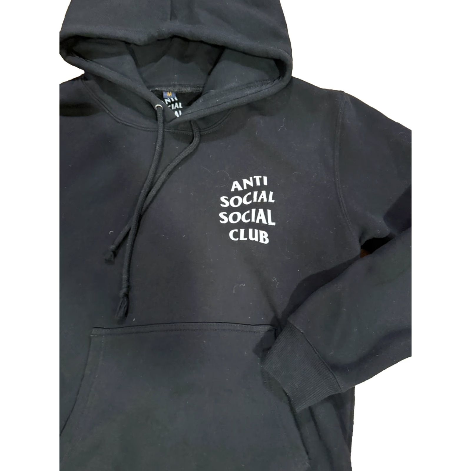 Anti Social Social Club Anti Social Social Club Hoodie Pullover Logo Black White Plain Sweatshirt Medium Mens Size US M / EU 48-50 / 2 - 5 Thumbnail