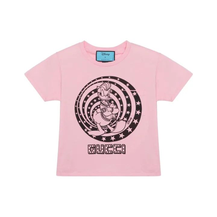 Gucci Gucci x Disney Pink Donald Duck T-Shirt Size XXS / US 00 / IT 34 - 1 Thumbnail