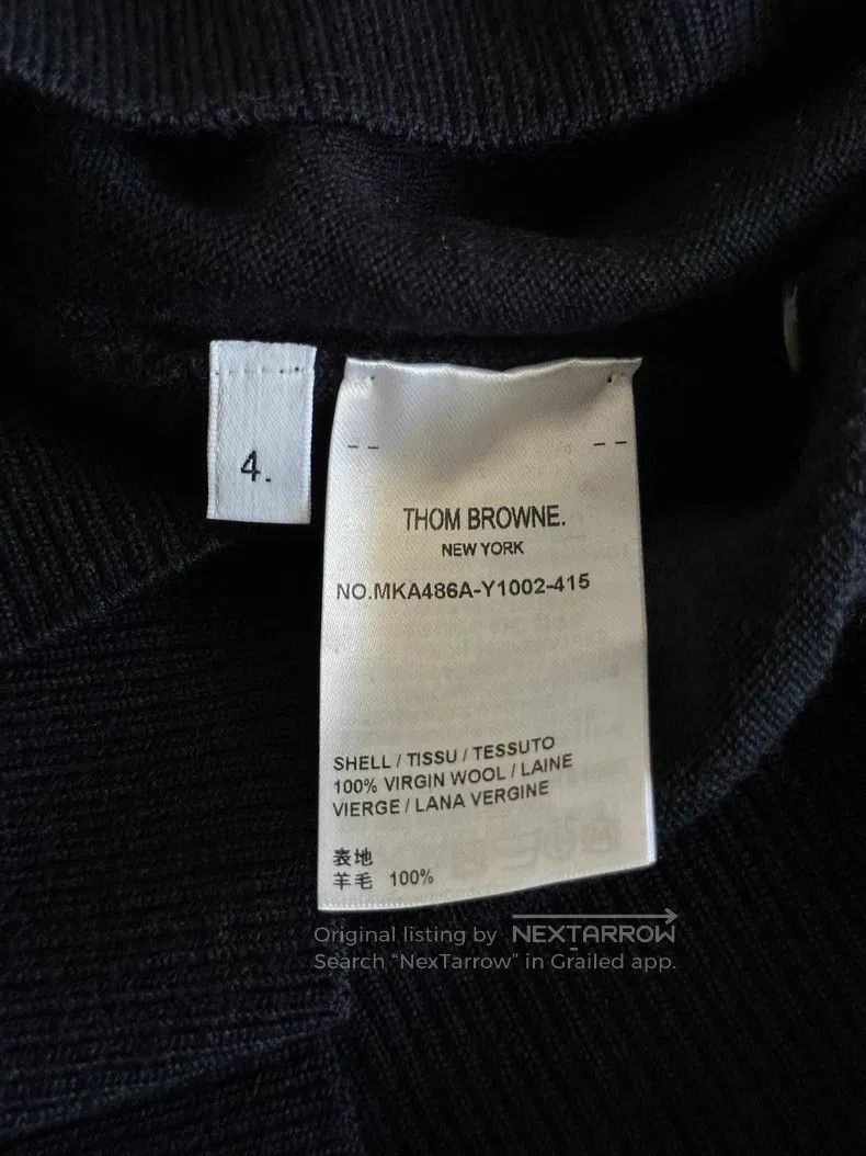 Thom Browne Thom Browne Blue Sweater Size US XL / EU 56 / 4 - 4 Thumbnail