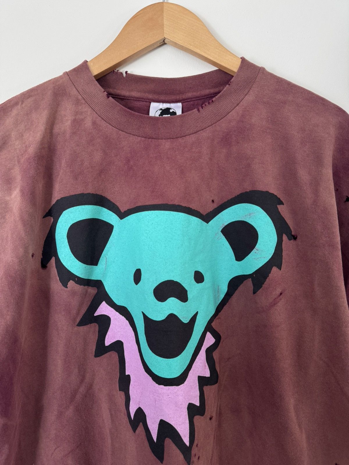 Vintage Vintage Faded 90s Big Face Grateful Dead Bear Tee Size US XL / EU 56 / 4 - 1 Thumbnail